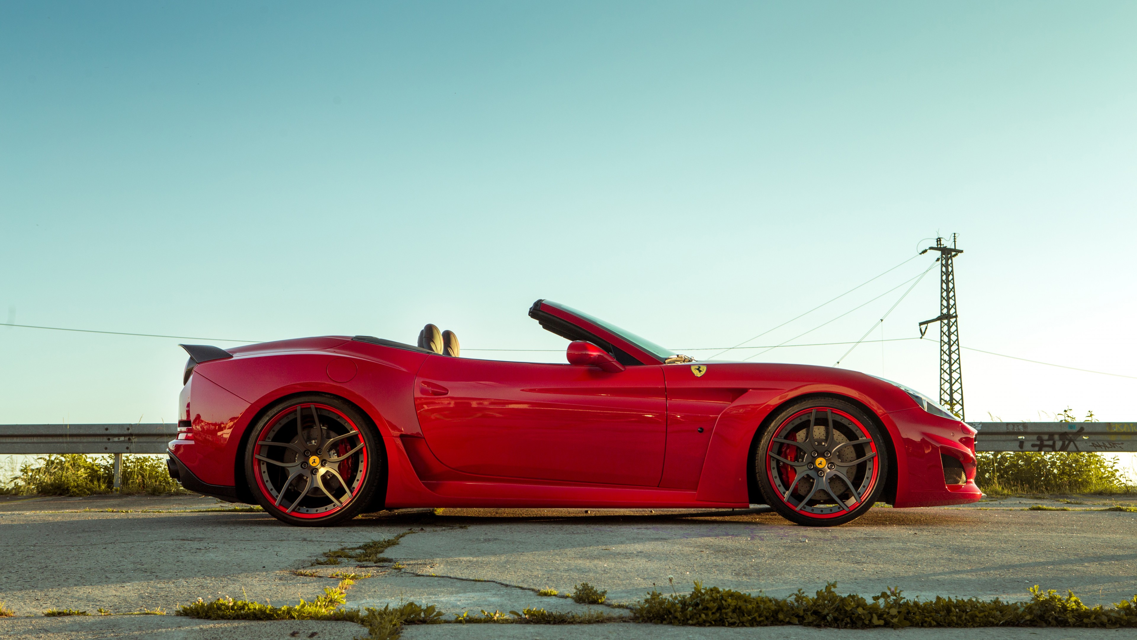 Ferrari California T N-largo, Novitec Rosso, red, supercar 2016, HD Wallpaper