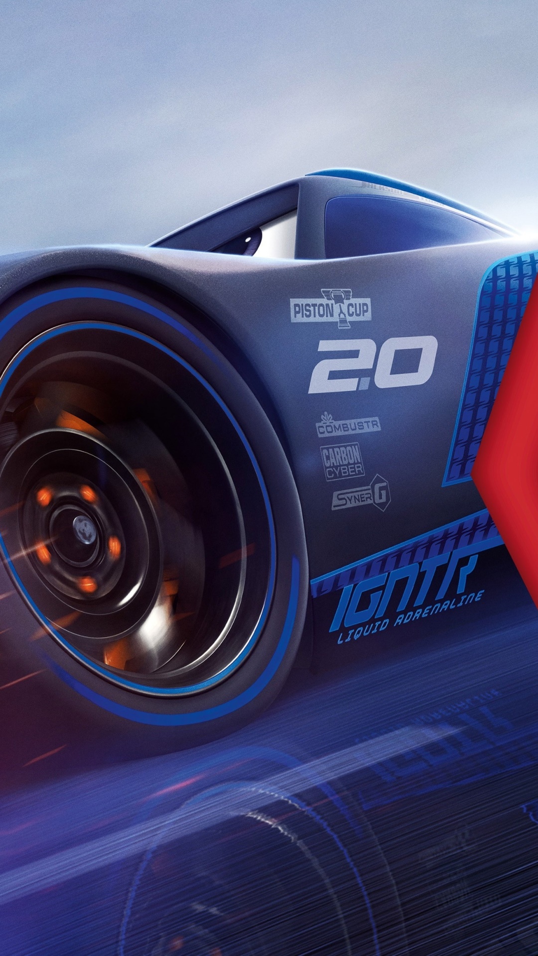 Movie Cars 3, Jackson Storm, 1080x1920, Phone HD Wallpaper