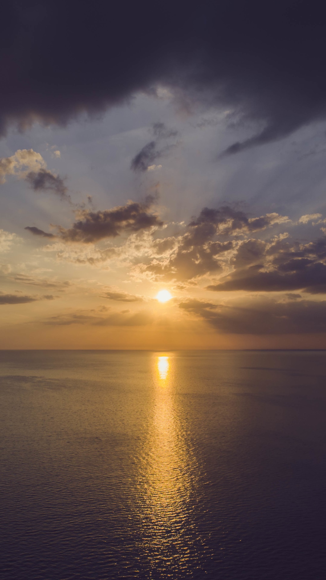Earth Ocean, Nature, Horizon, Sunset, Sky, Cloud, 1080x1920, Phone HD Wallpaper