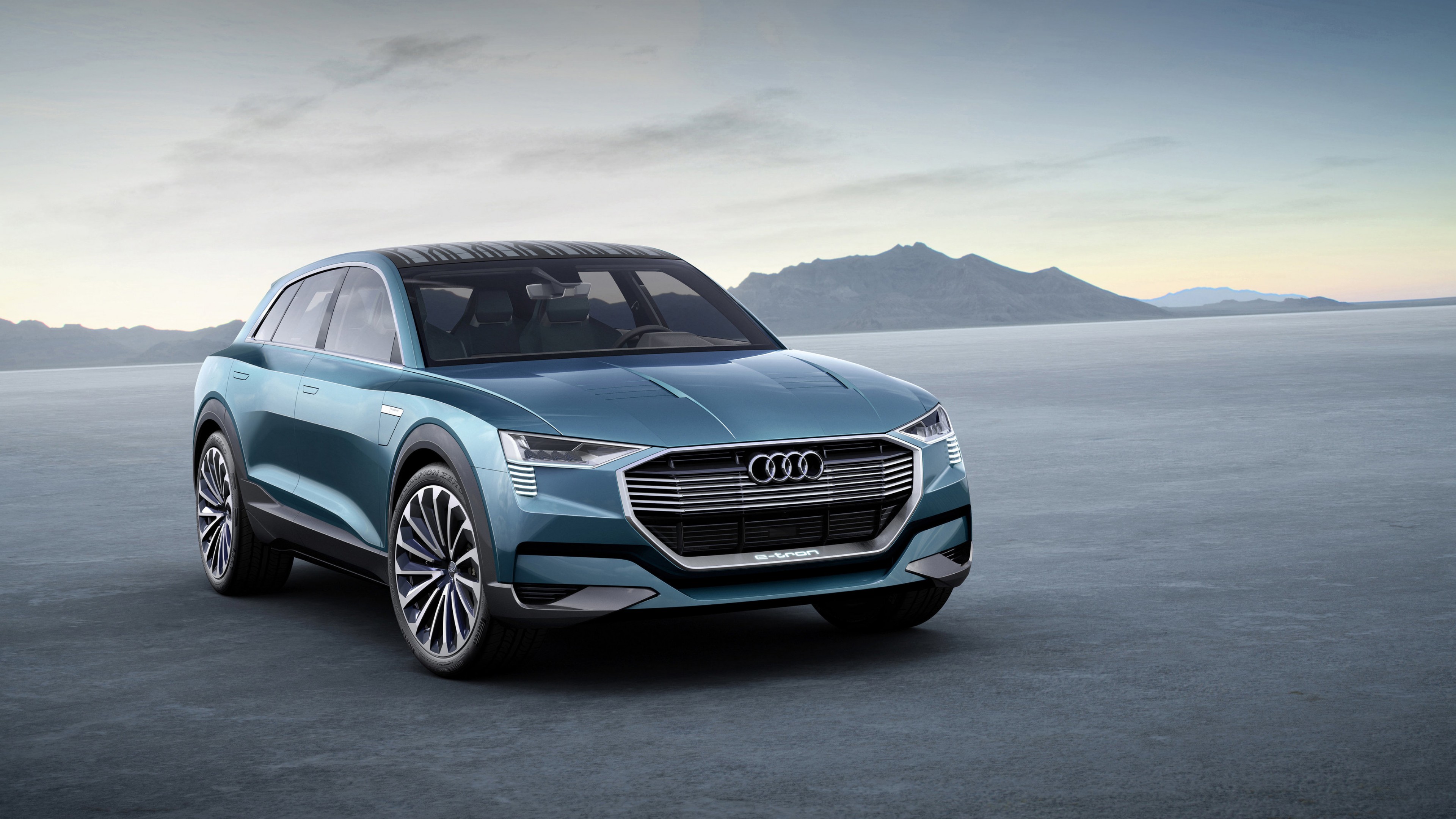 Audi e-tron quattro, electric cars, SUV, green, HD Wallpaper