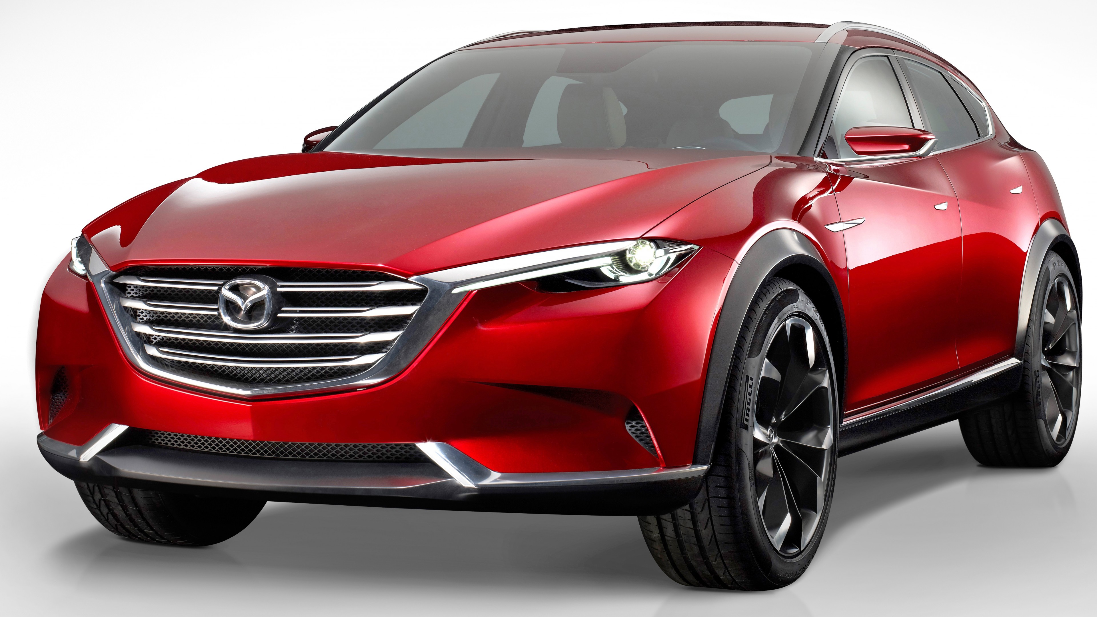 Mazda Koeru, red, crossover, Frankfurt 2015, HD Wallpaper