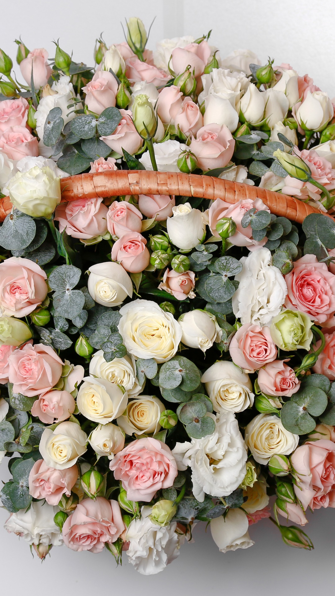 Man Made Flower, Pink Flower, White Flower, Rose, Earth, Pastel, 1080x1920, Phone HD Wallpaper