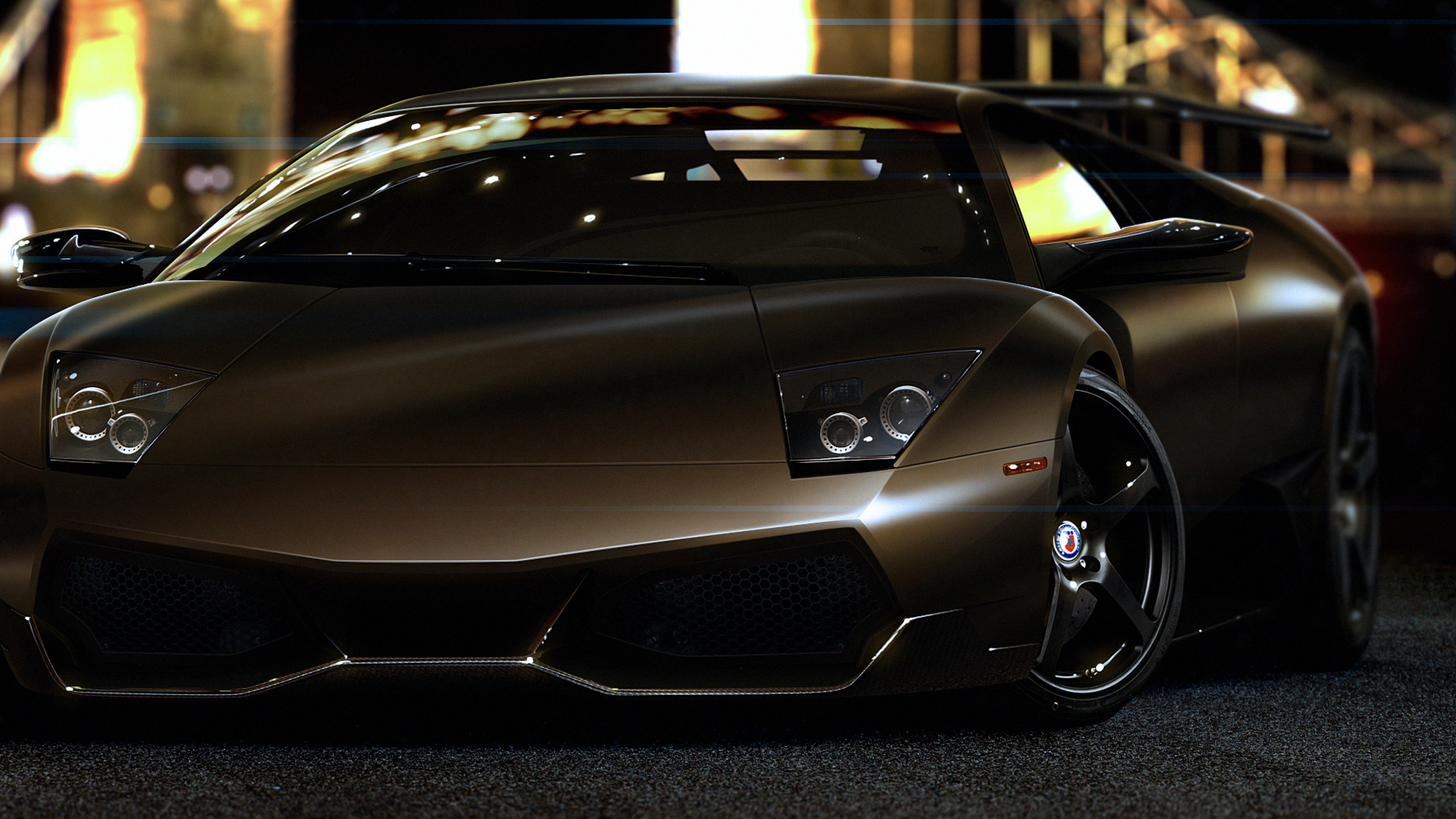 Lamborghini Murcielago, supercar, brown, Frankfurt 2015, HD Wallpaper