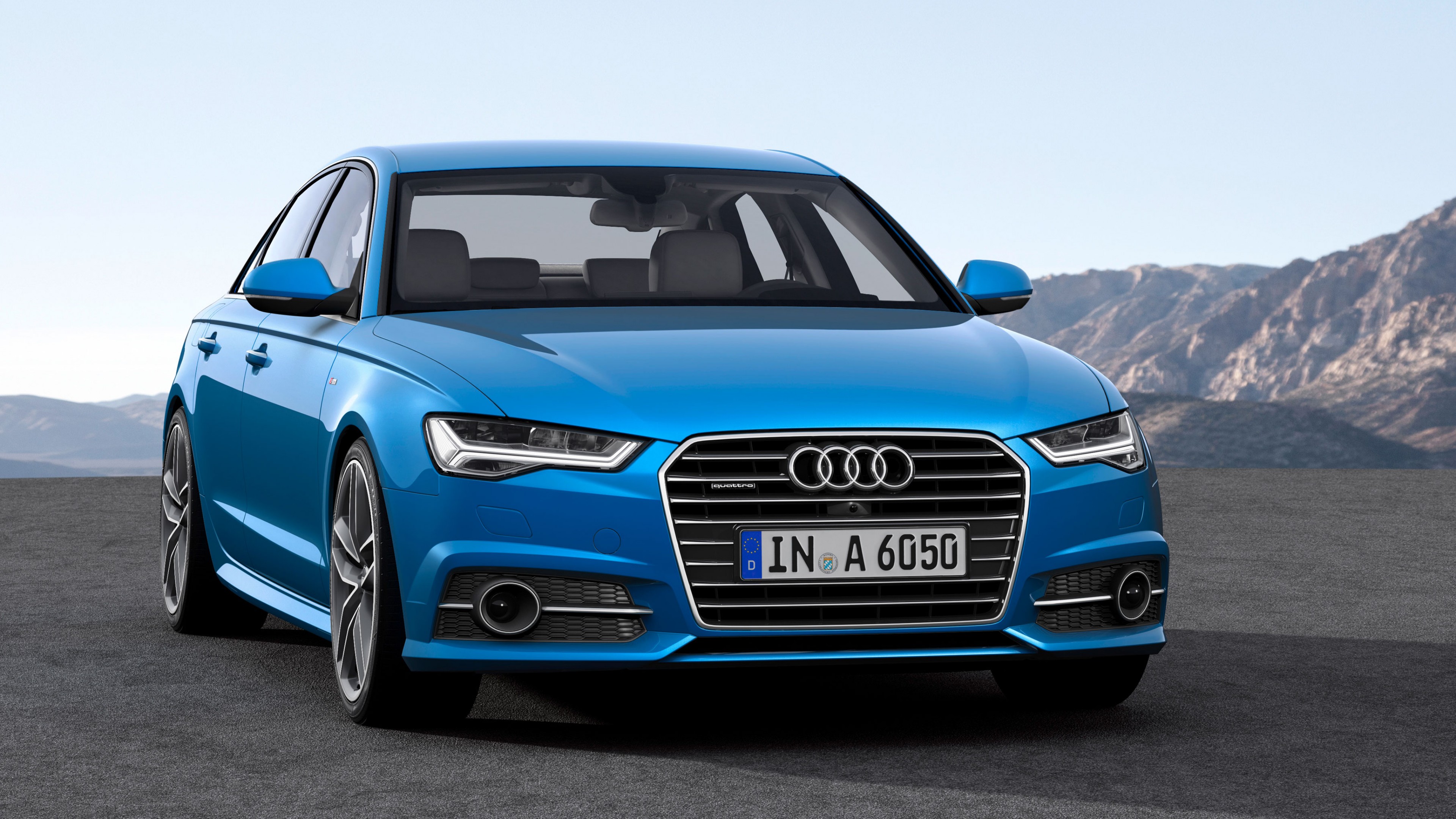 Audi-A4, blue, Frankfurt 2015, HD Wallpaper