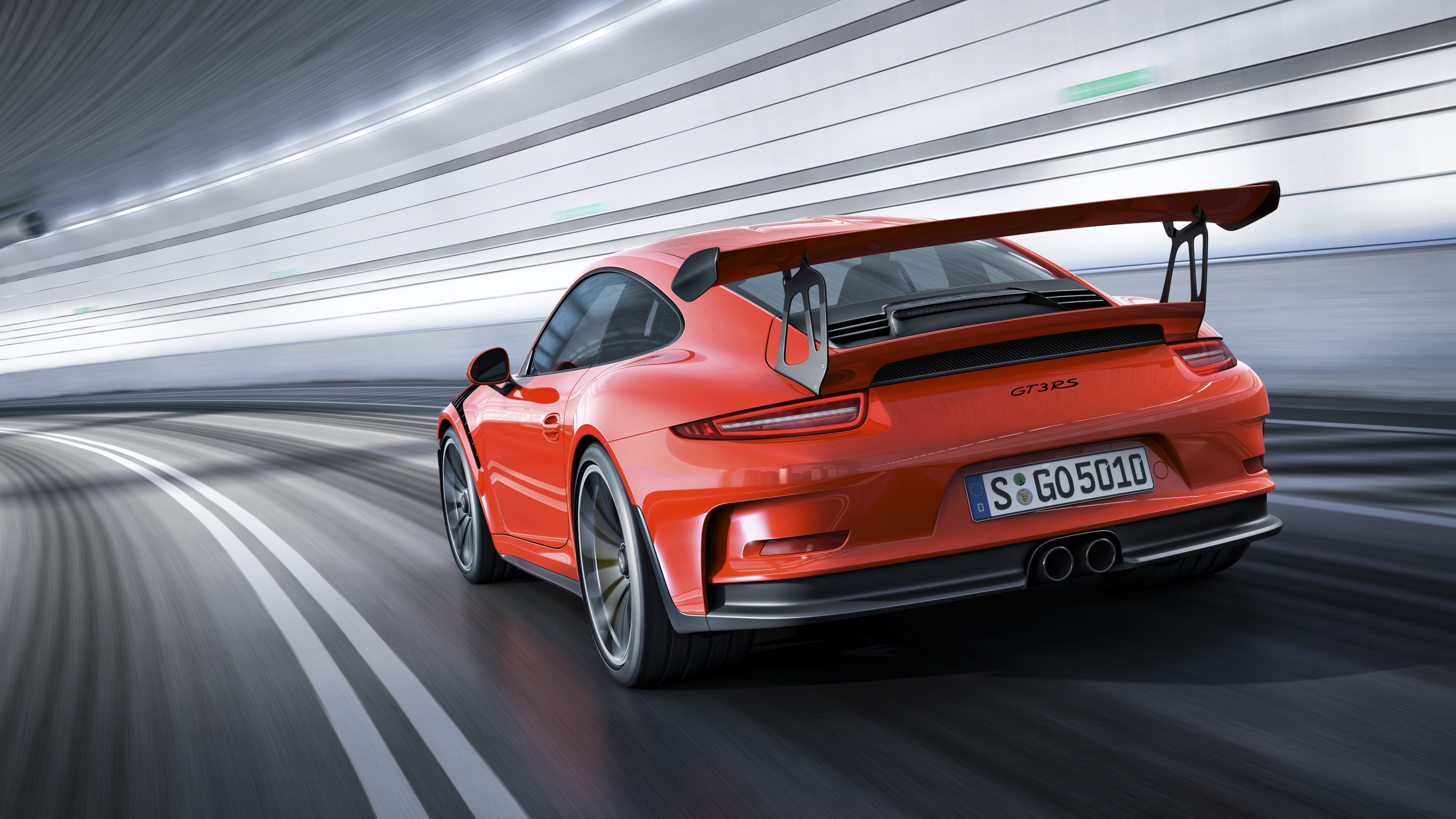 Porche 911 GT3, red, HD Wallpaper