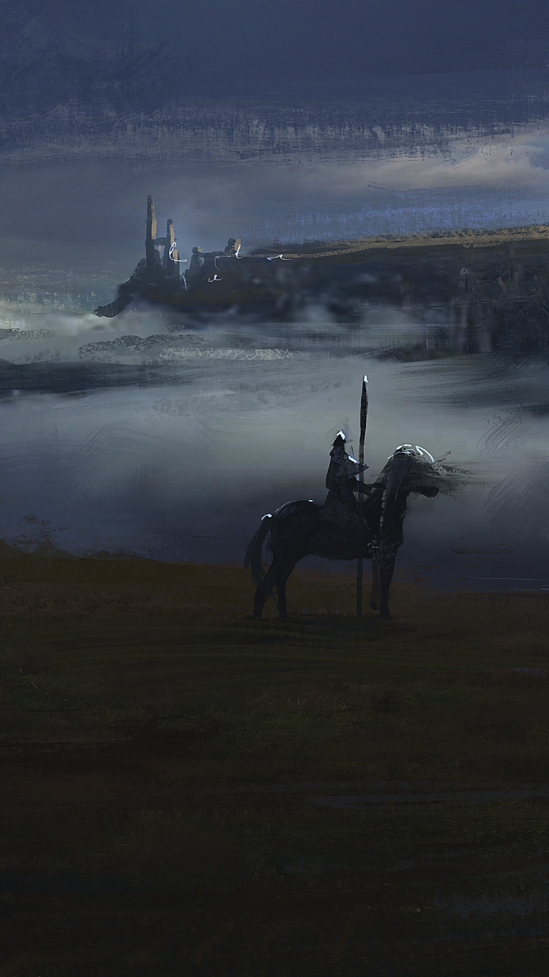 Fantasy Knight, Warrior, Landscape, 1080x1920, Phone HD Wallpaper