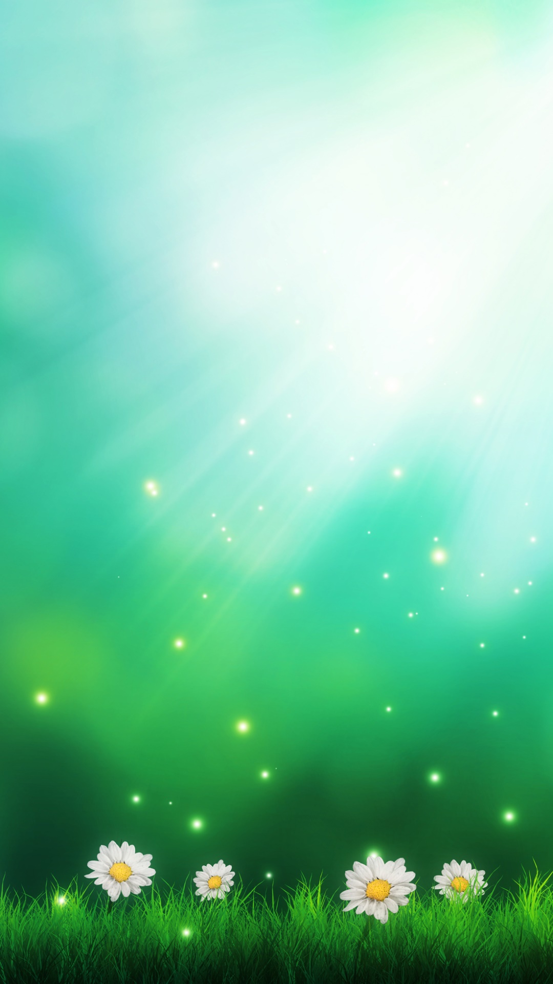 Artistic Flower, Green, Light, 1080x1920, Phone HD Wallpaper