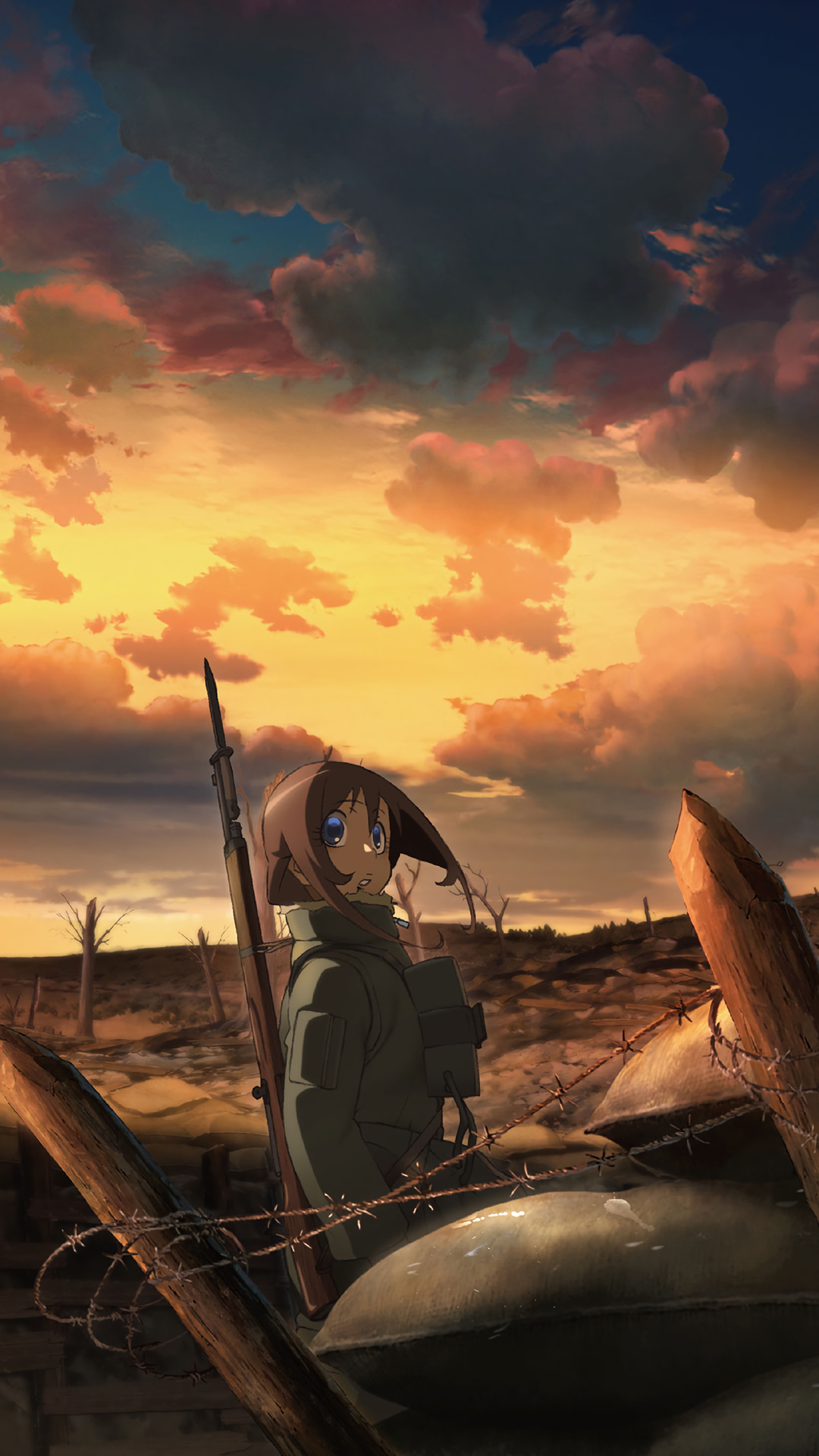 Anime Youjo Senki, Viktoriya Ivanovna Serebryakov, 1080x1920, Phone HD Wallpaper