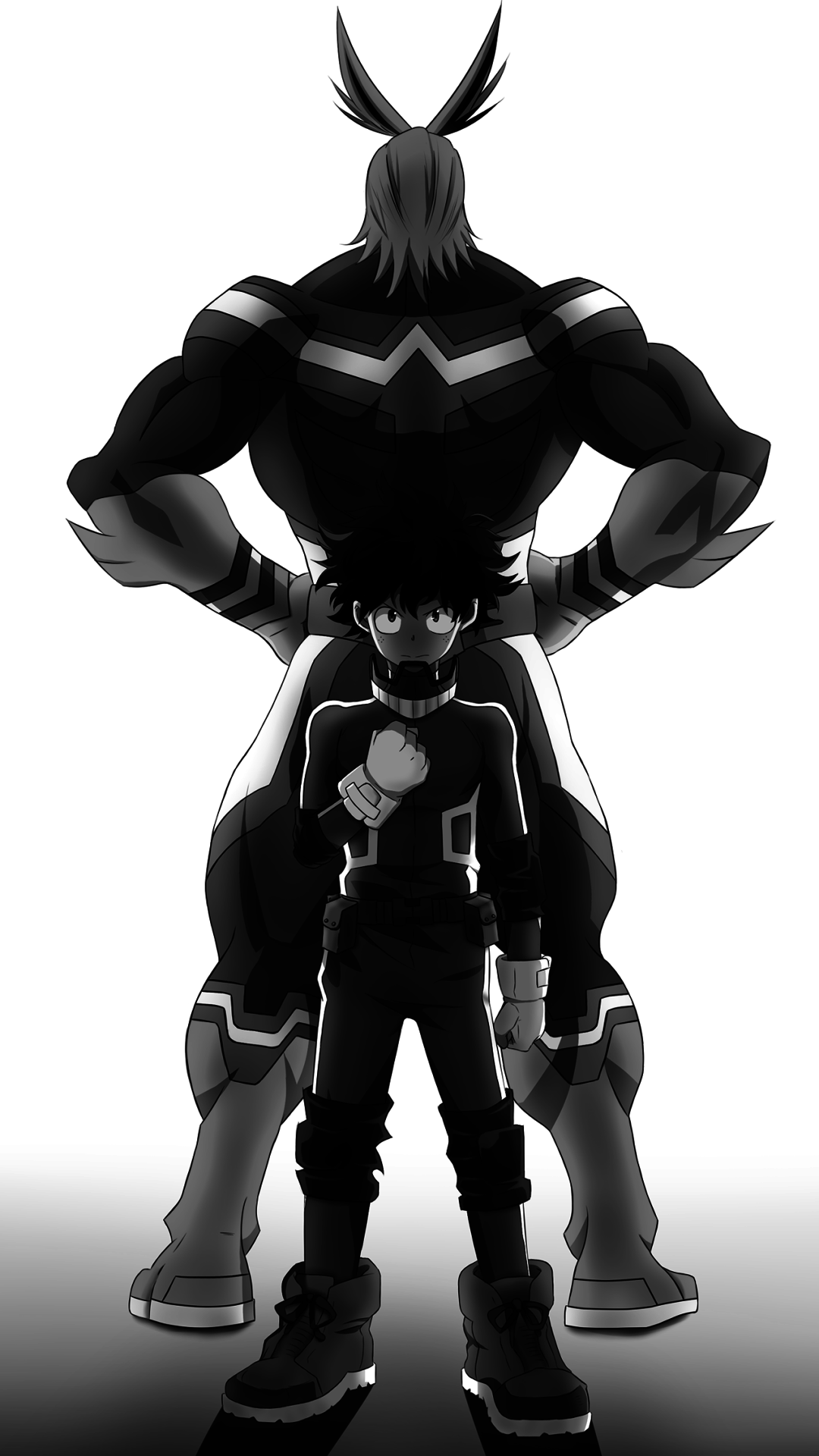 Anime My Hero Academia, Izuku Midoriya, All Might, 1080x1920, Phone HD Wallpaper