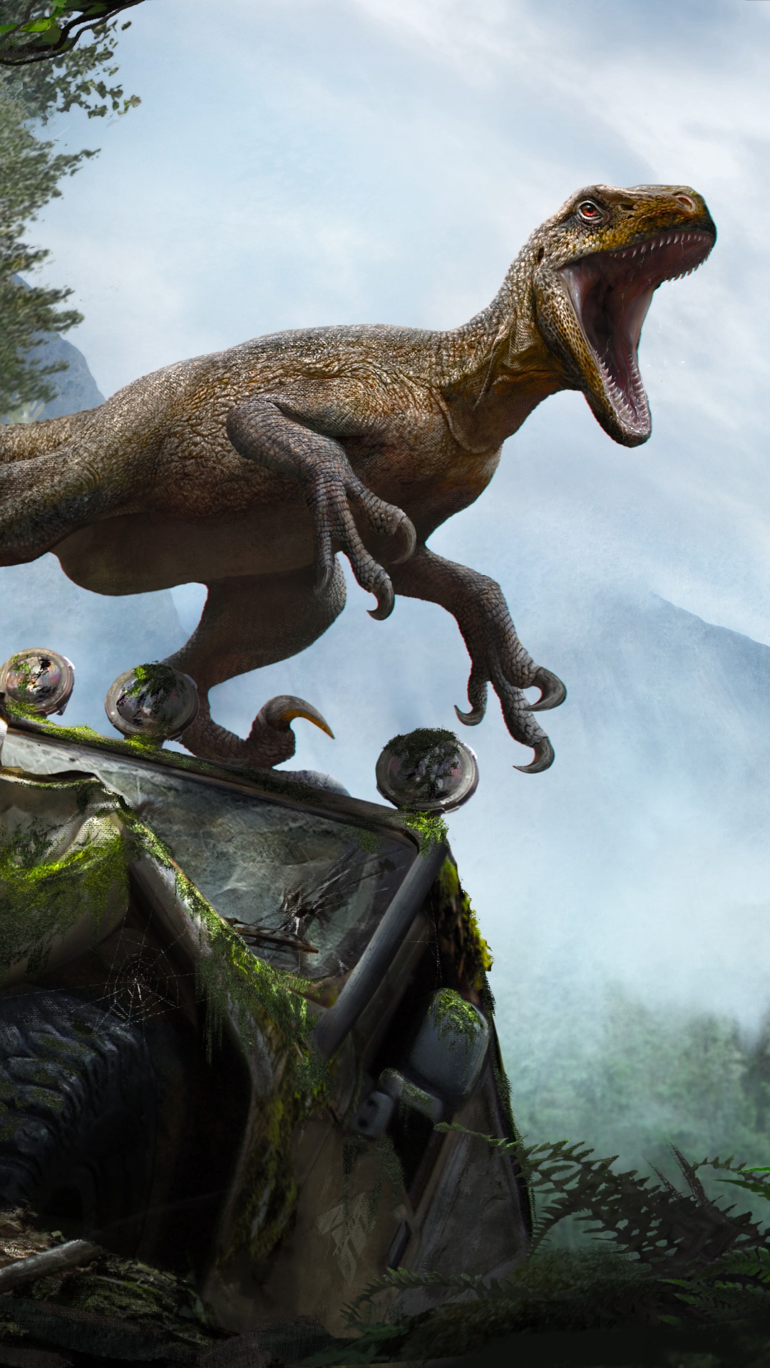 Animal Velociraptor, Dinosaur, 1080x1920, Phone HD Wallpaper