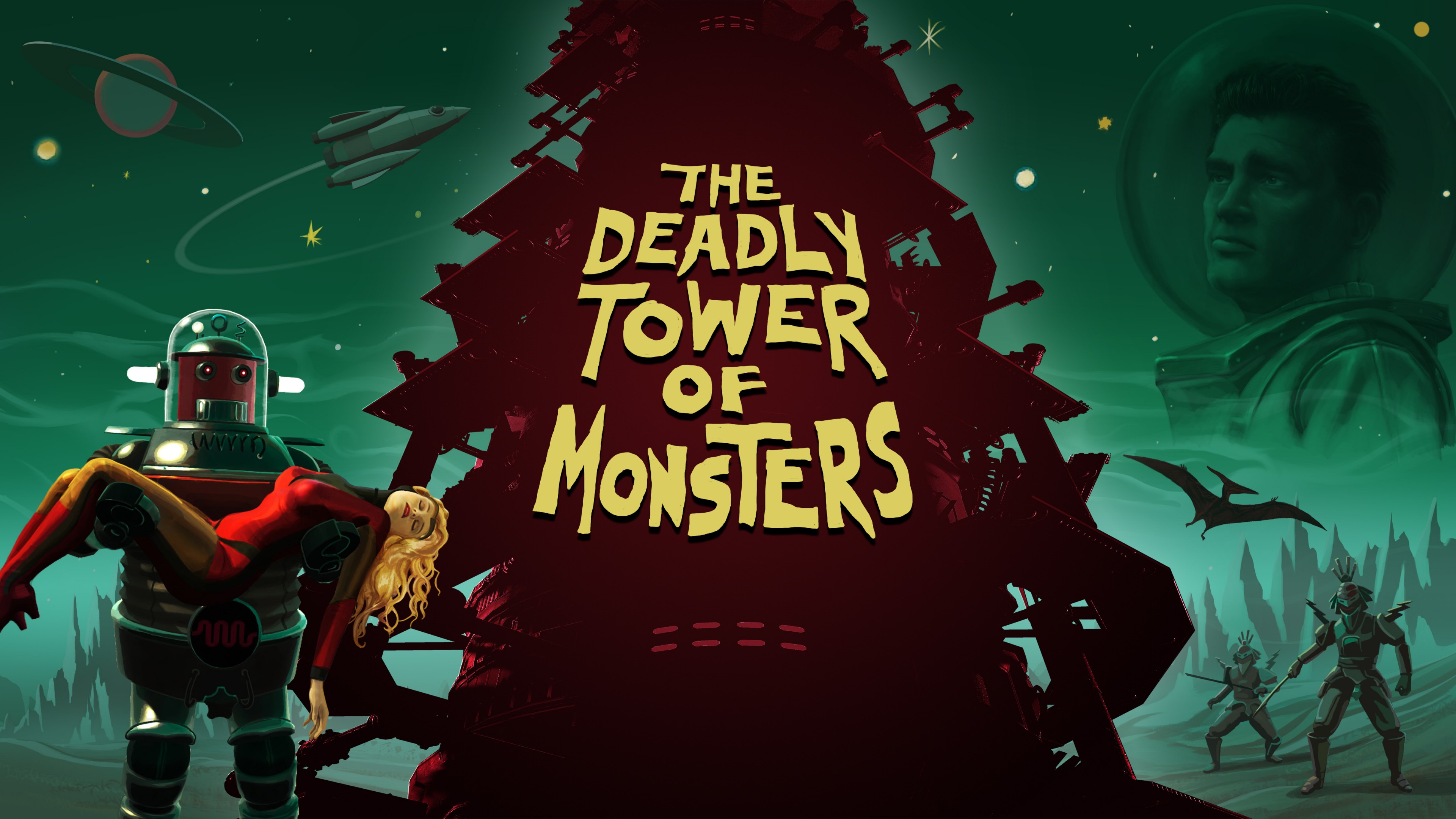 The Deadly Tower of Monsters, Best Games 2015, game, sci-fi, PC, PS4, HD Wallpaper