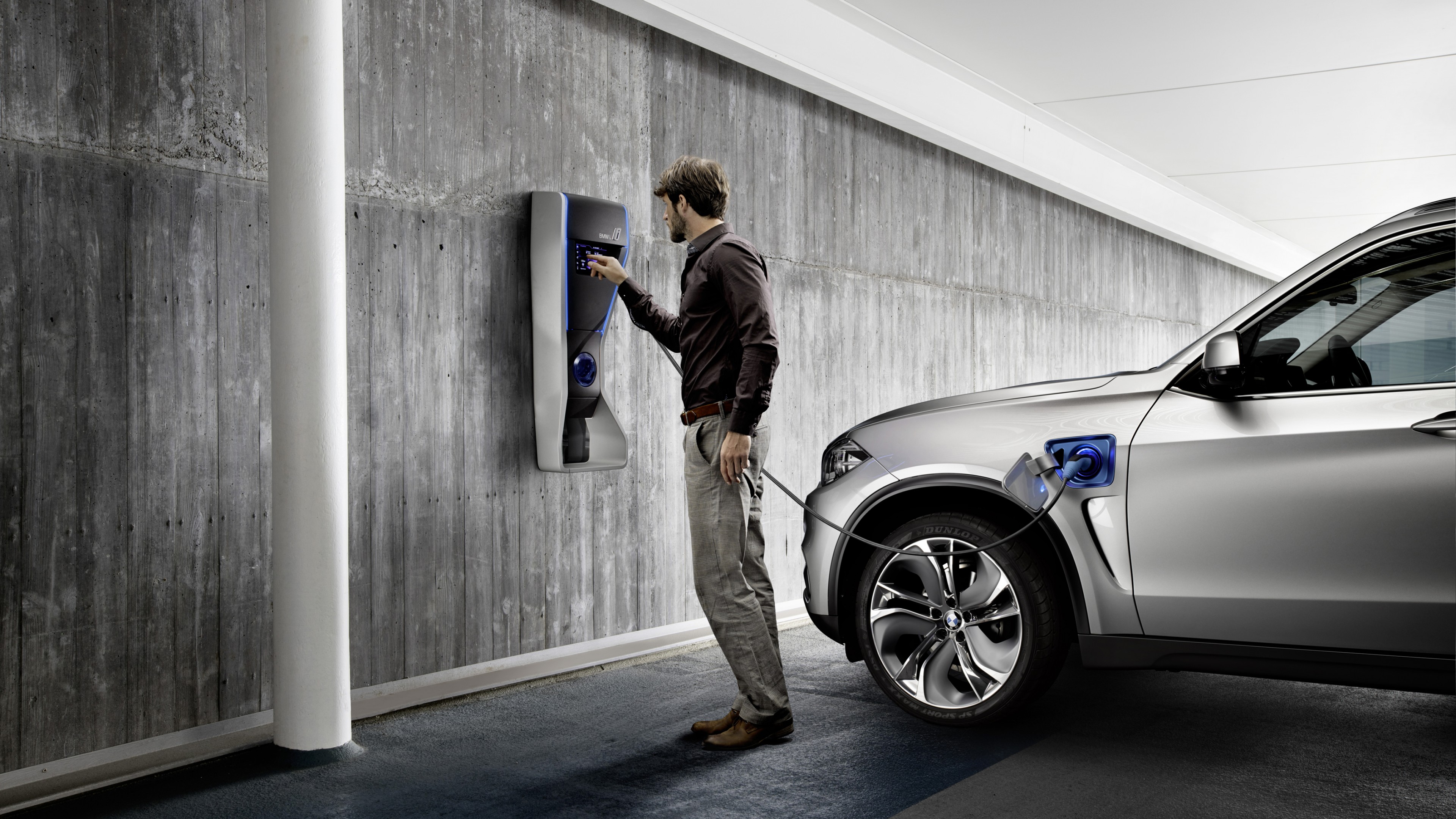 BMW X5 xDrive40e, concept, SUV EfficientDynamic, hybrid, silver, HD Wallpaper