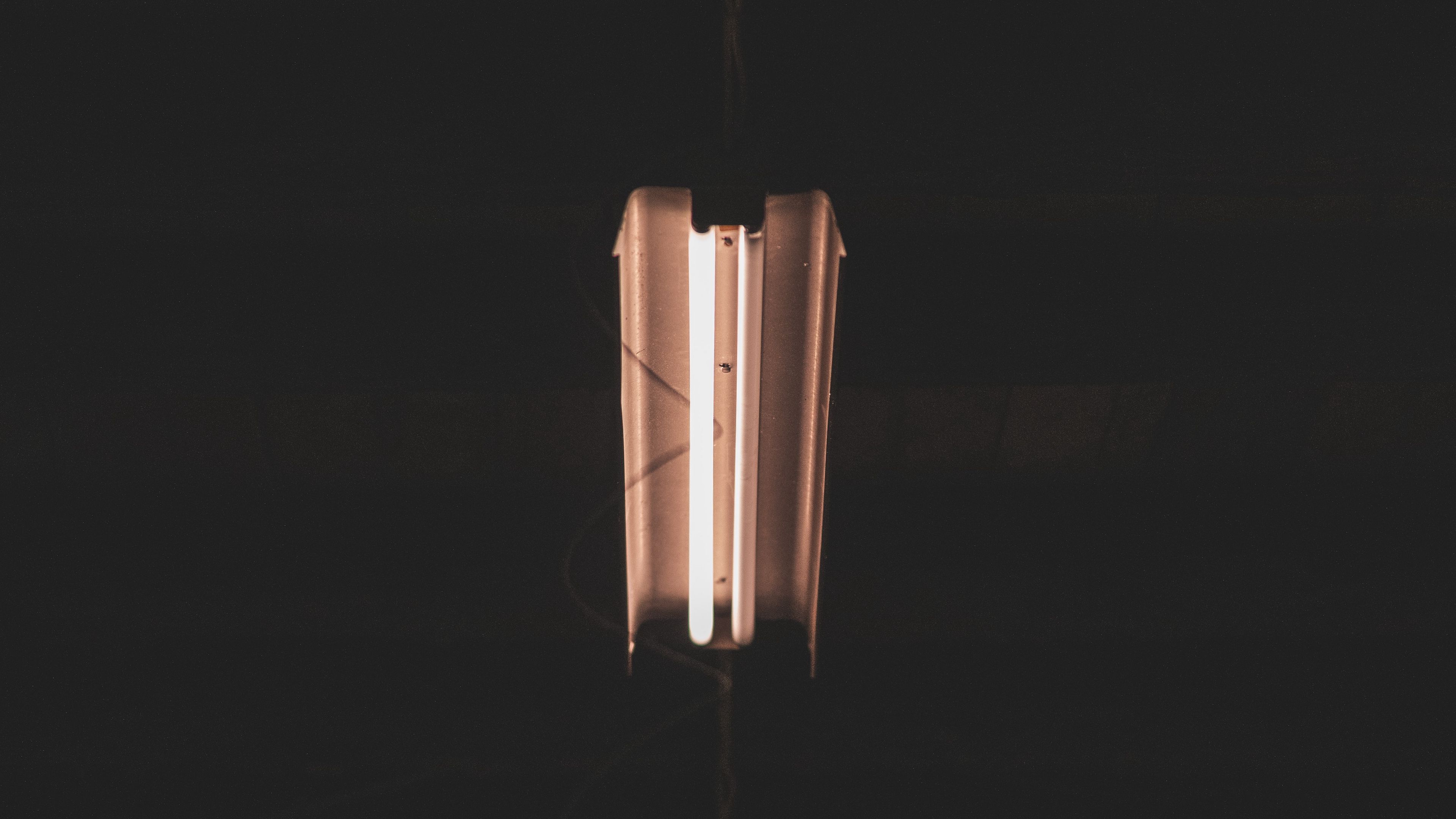 lamp, lighting, light, dark, 4k, HD Wallpaper