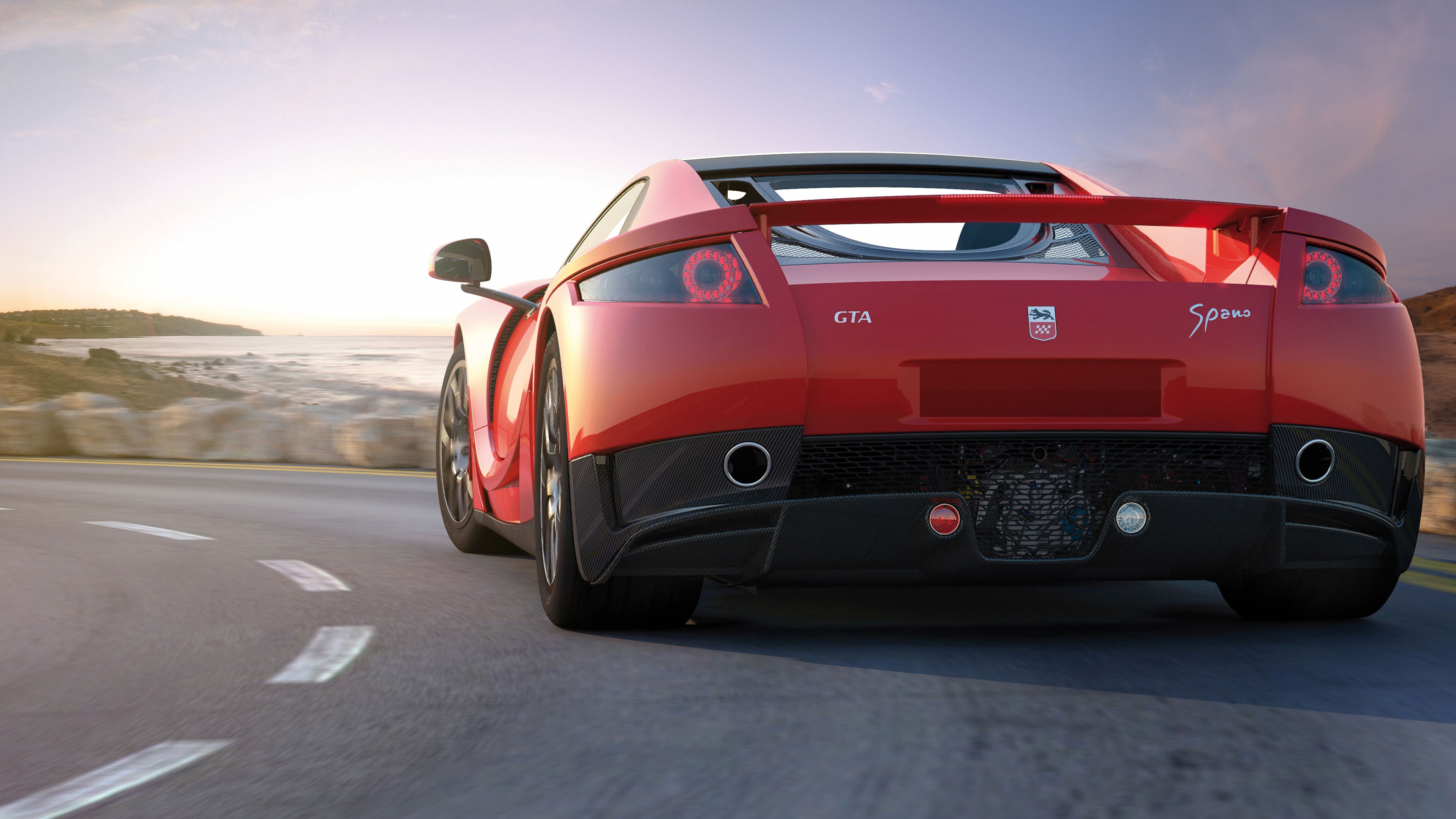 GTA Spano, supercar, coupe, red, HD Wallpaper