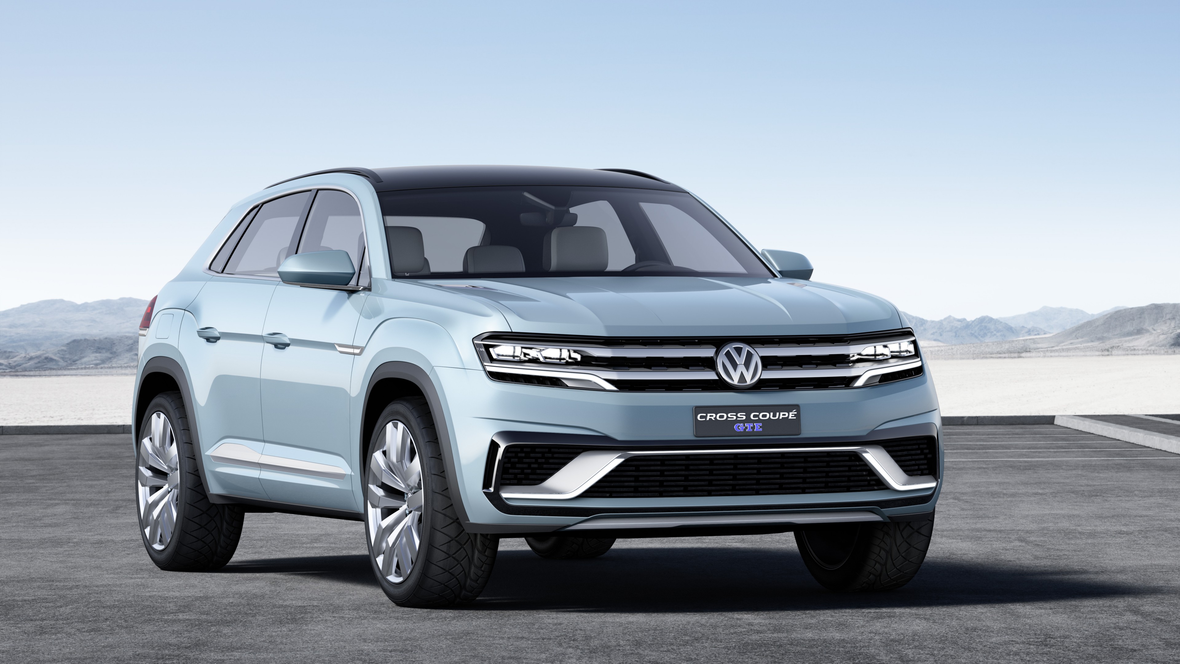 Cross Coupe GTE, Volkswagen, coupe, hybrid, blue., HD Wallpaper