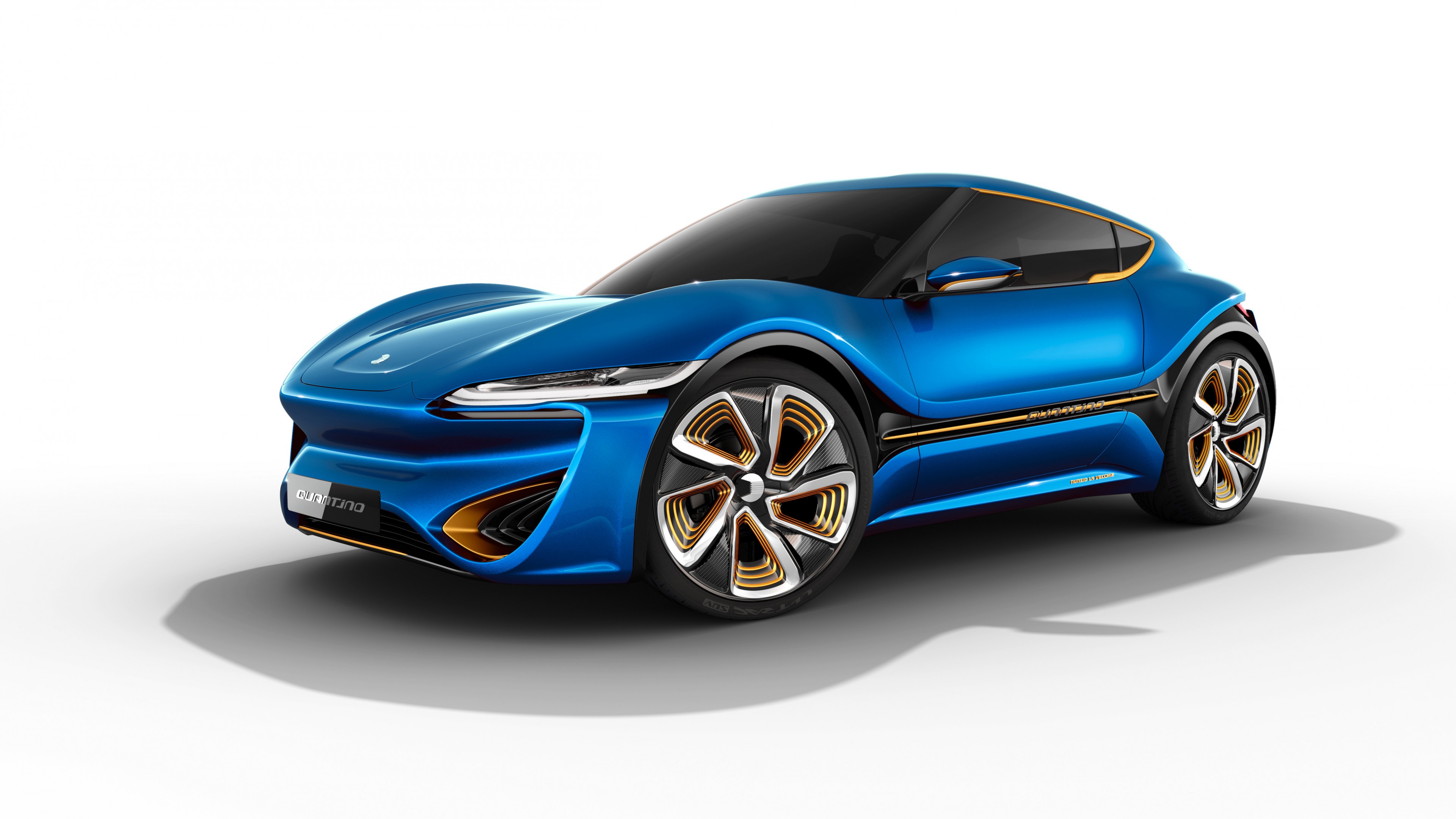 nanoFlowcell QUANTiNO, concept, hybrid, hatchback, blue., HD Wallpaper
