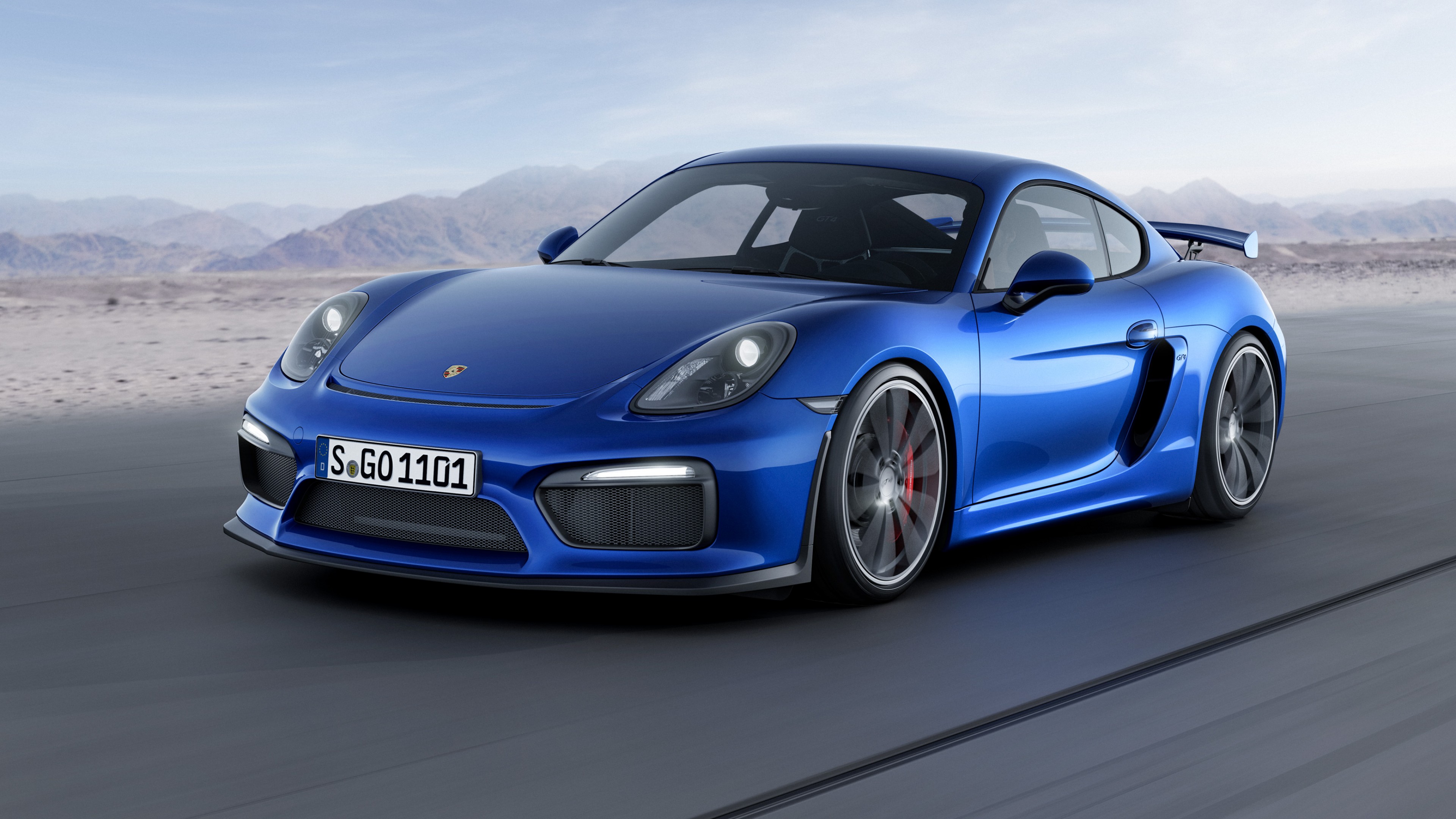 porsche cayman gt4, coupe, track, blue., HD Wallpaper