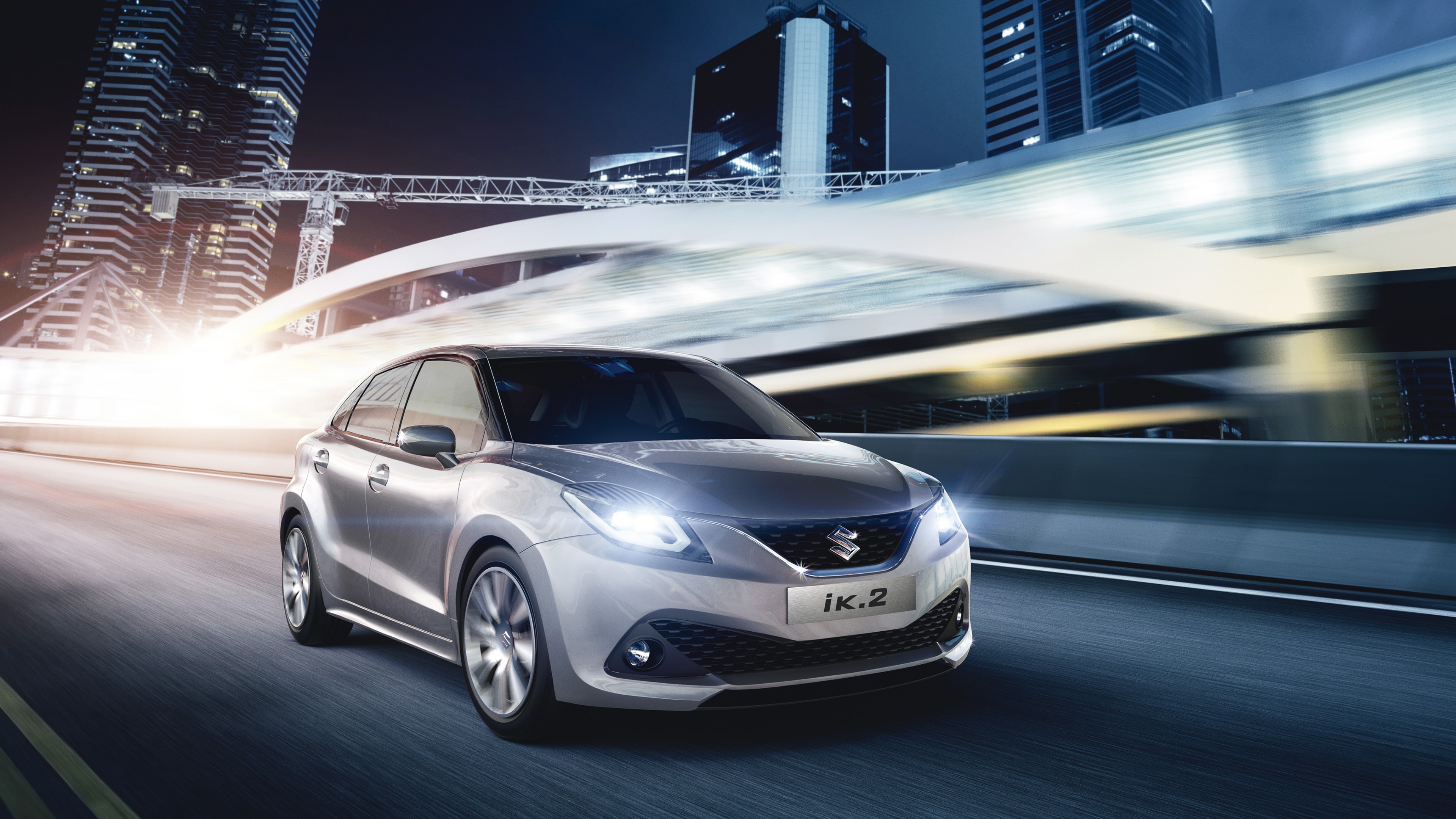 Suzuki IK2, concept, hatchback, grey., HD Wallpaper
