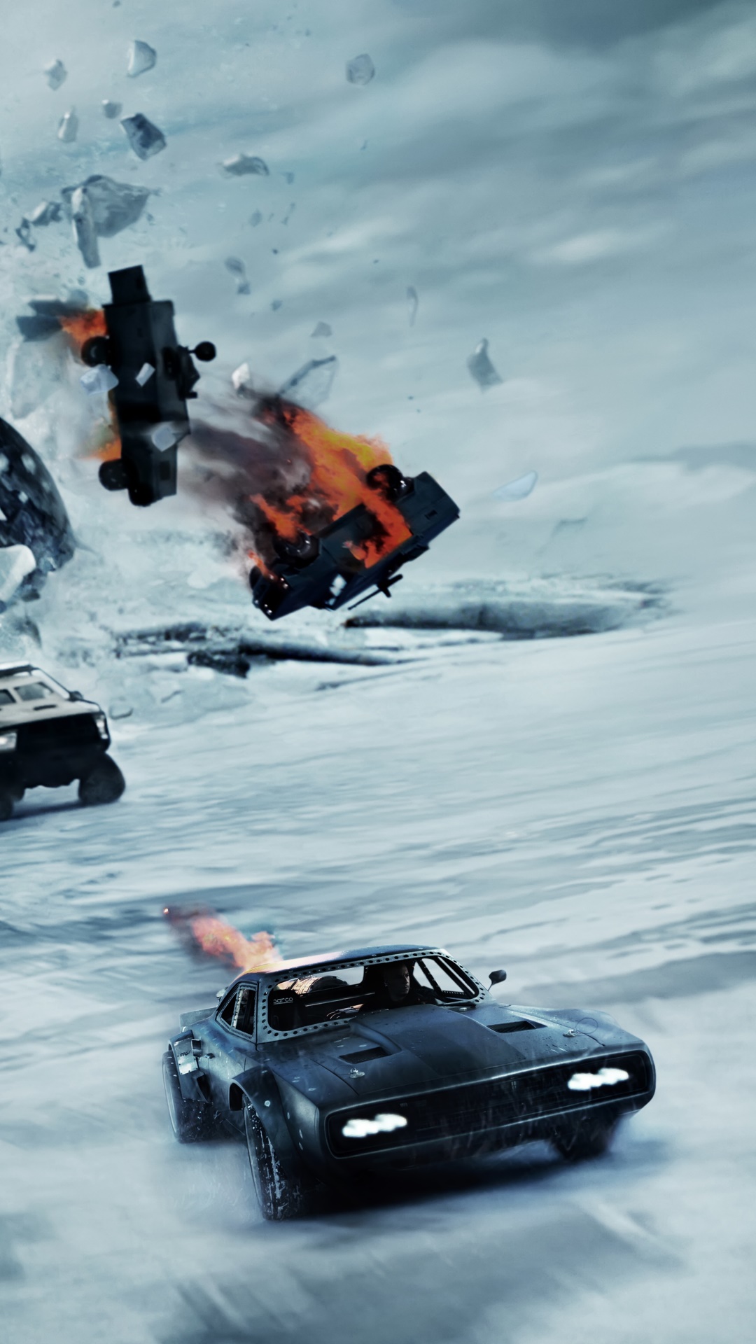 Movie The Fate of The Furious, Car, Submarine, 1080x1920, Phone HD Wallpaper
