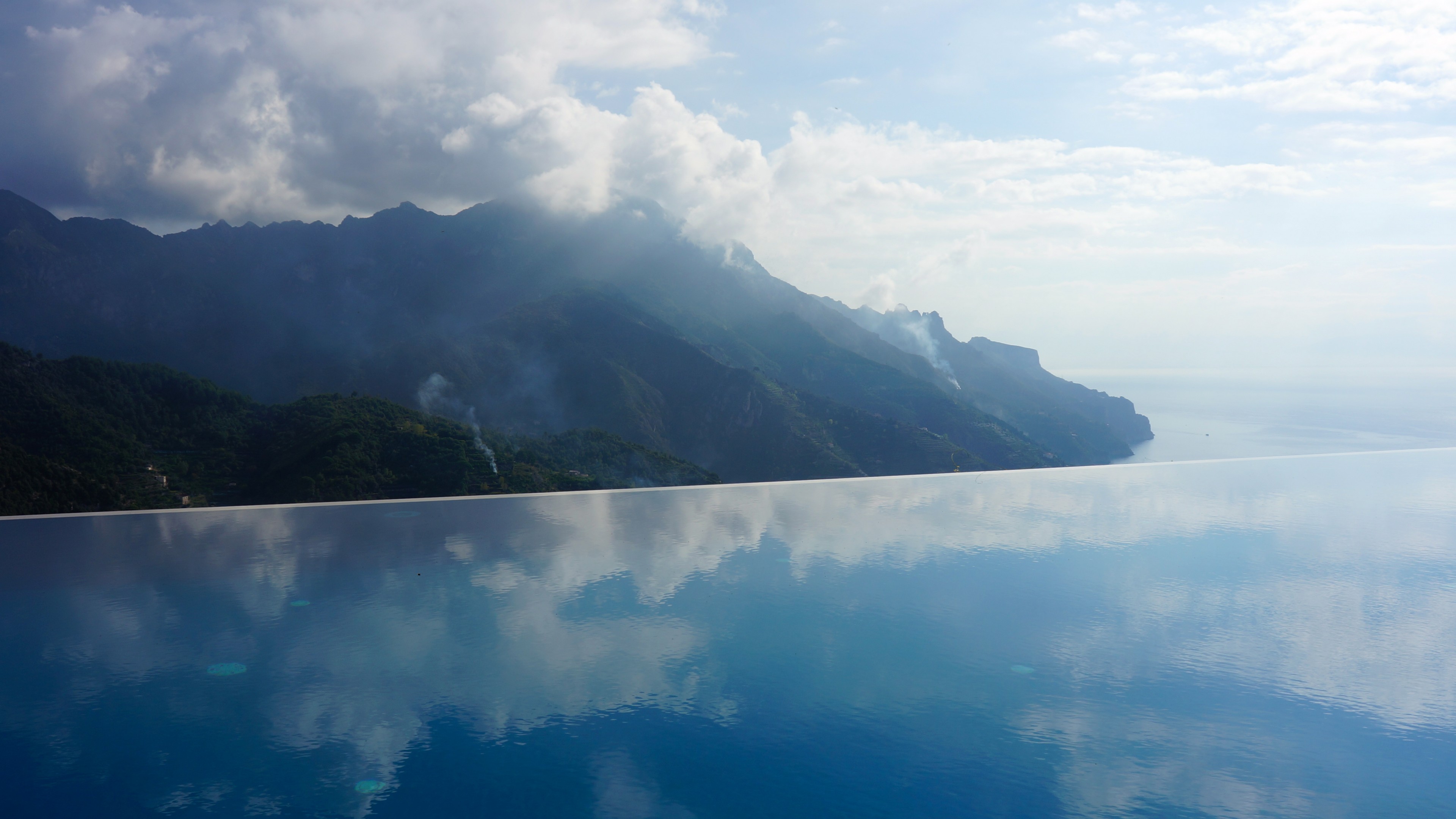 Hotel Caruso, 4k, Italy, infinity pool, travel, tourism, HD Wallpaper