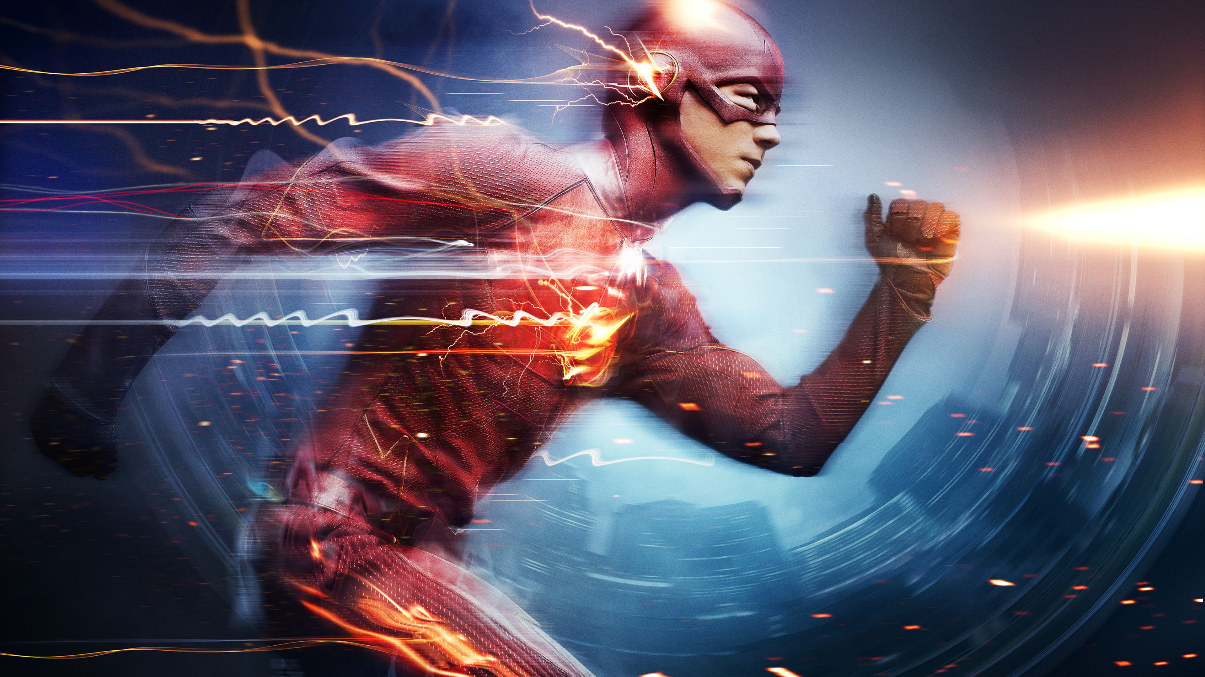 The Flash, Best TV Series of 2015, Grant Gustin, HD Wallpaper