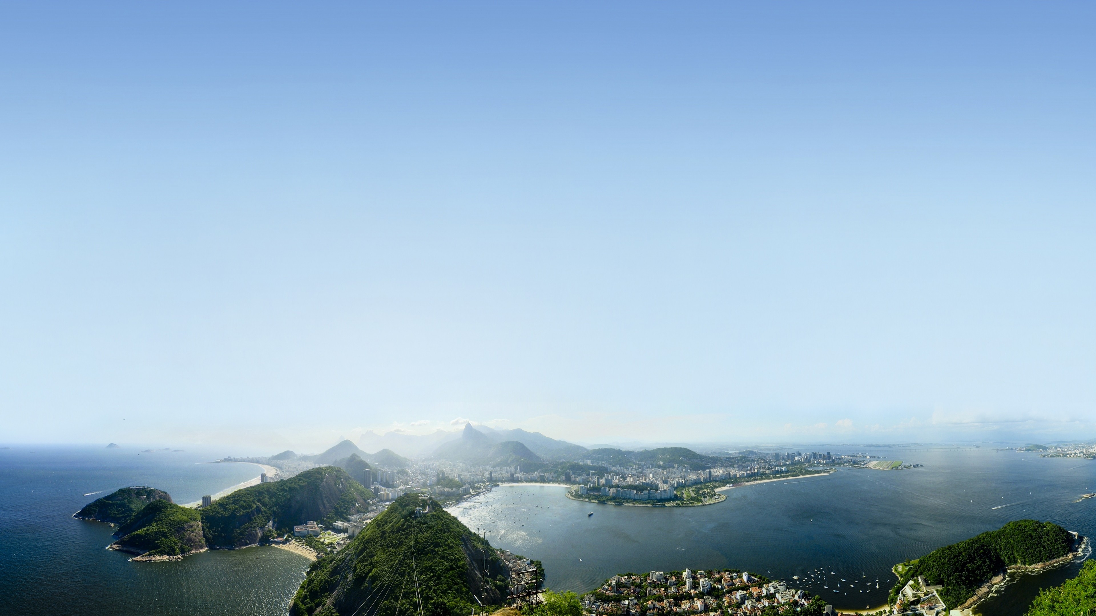 Rio de janeiro, 4K, sky, clouds, air photography, HD Wallpaper