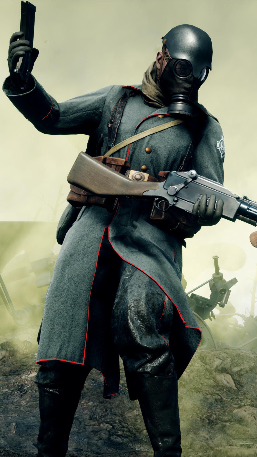 Video Game Battlefield 1, Gas Mask, 1080x1920, Phone HD Wallpaper