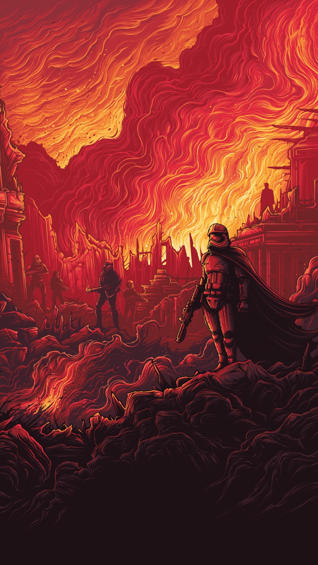 Movie Star Wars Episode VII: The Force Awakens, Captain Phasma, Kylo Ren, 1080x1920, Phone HD Wallpaper