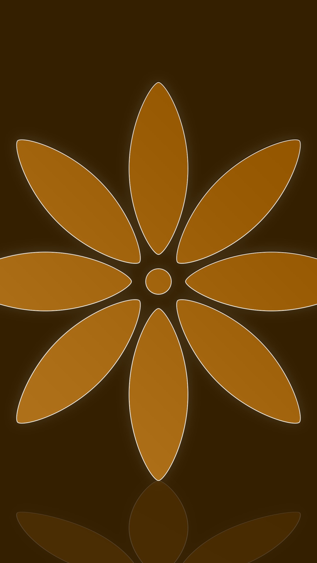 Artistic Flower, Glow, Design, Orange (Color), 1080x1920, Phone HD Wallpaper