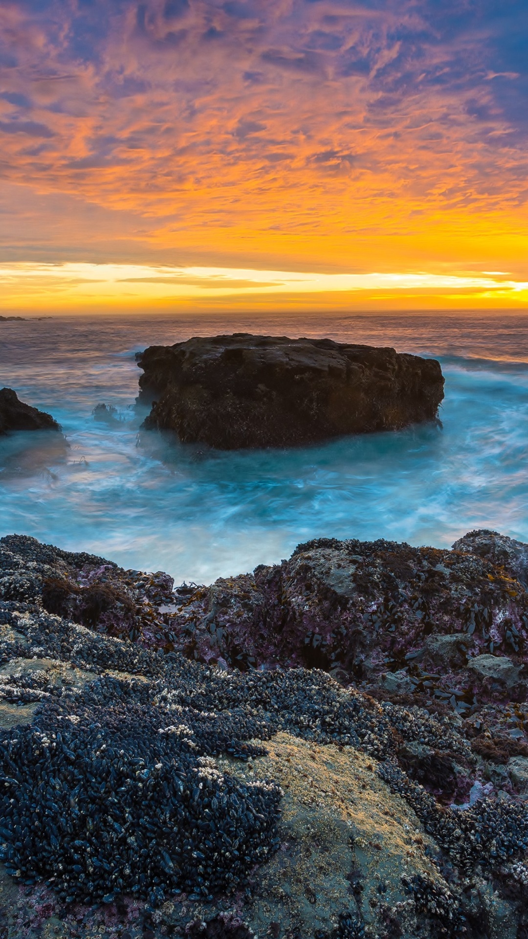 Earth Sunset, Ocean, HDR, Beach, 1080x1920, Phone HD Wallpaper