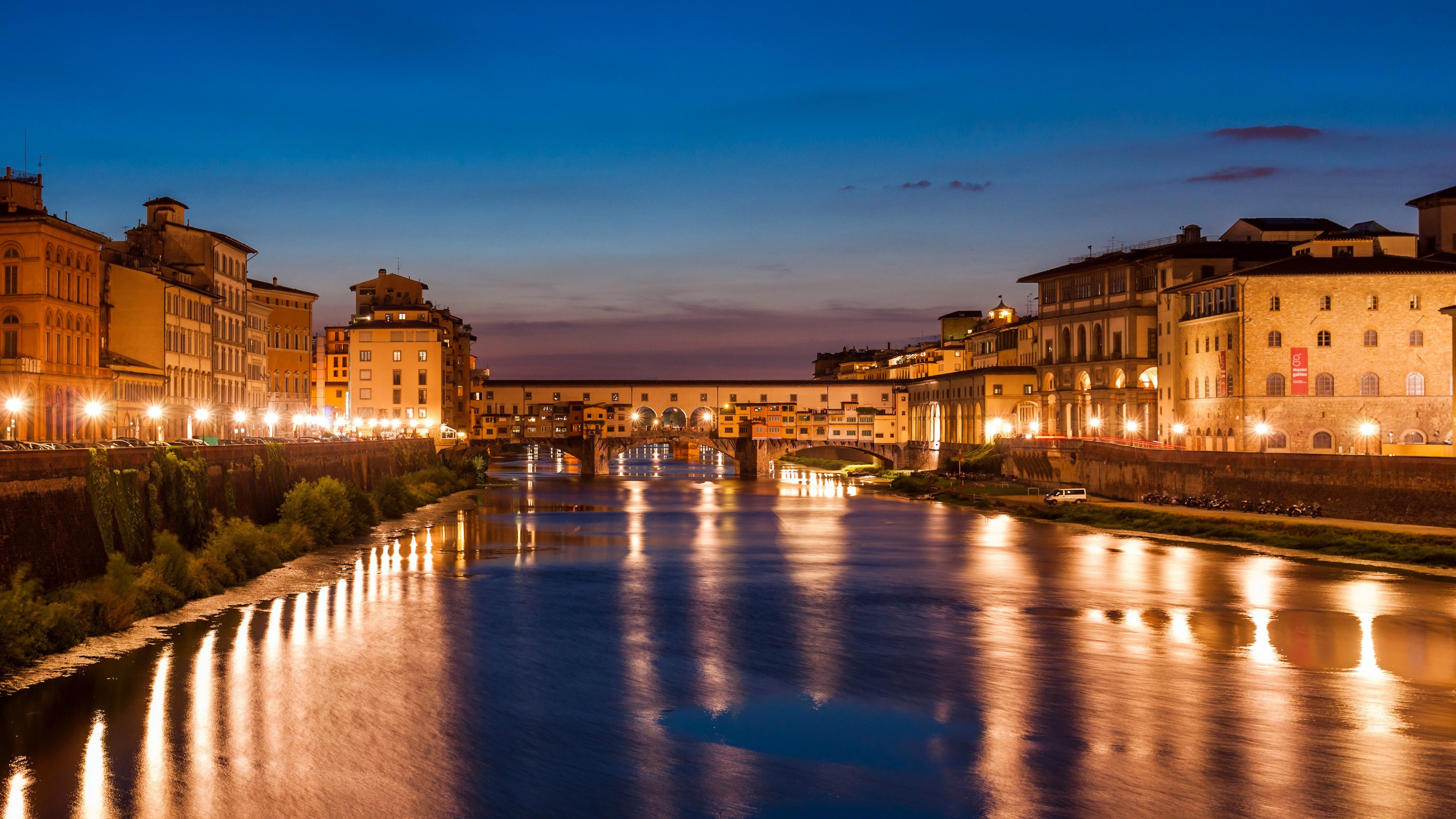 Florence, Italy, Night, Tourism, Travel, HD Wallpaper