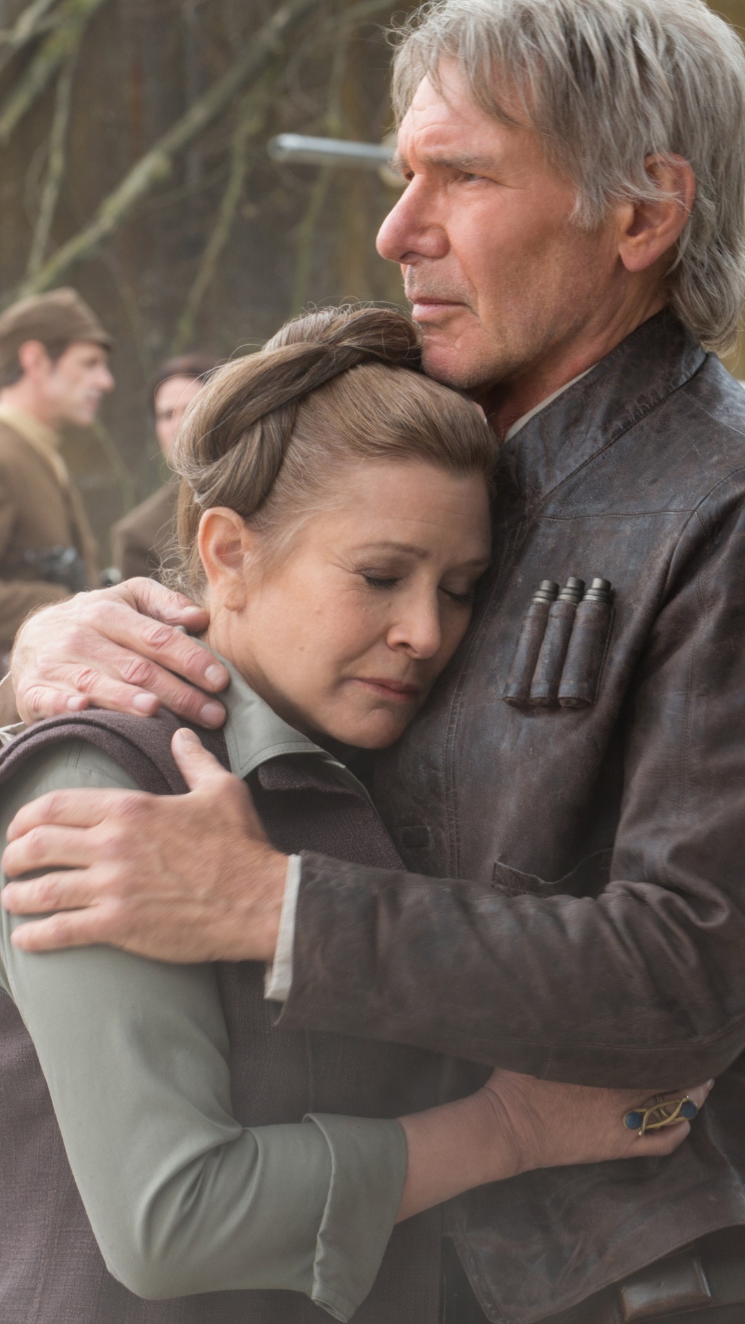 Movie Star Wars Episode VII: The Force Awakens, Han Solo, Carrie Fisher, Star Wars, Princess Leia, Harrison Ford, 1080x1920, Phone HD Wallpaper