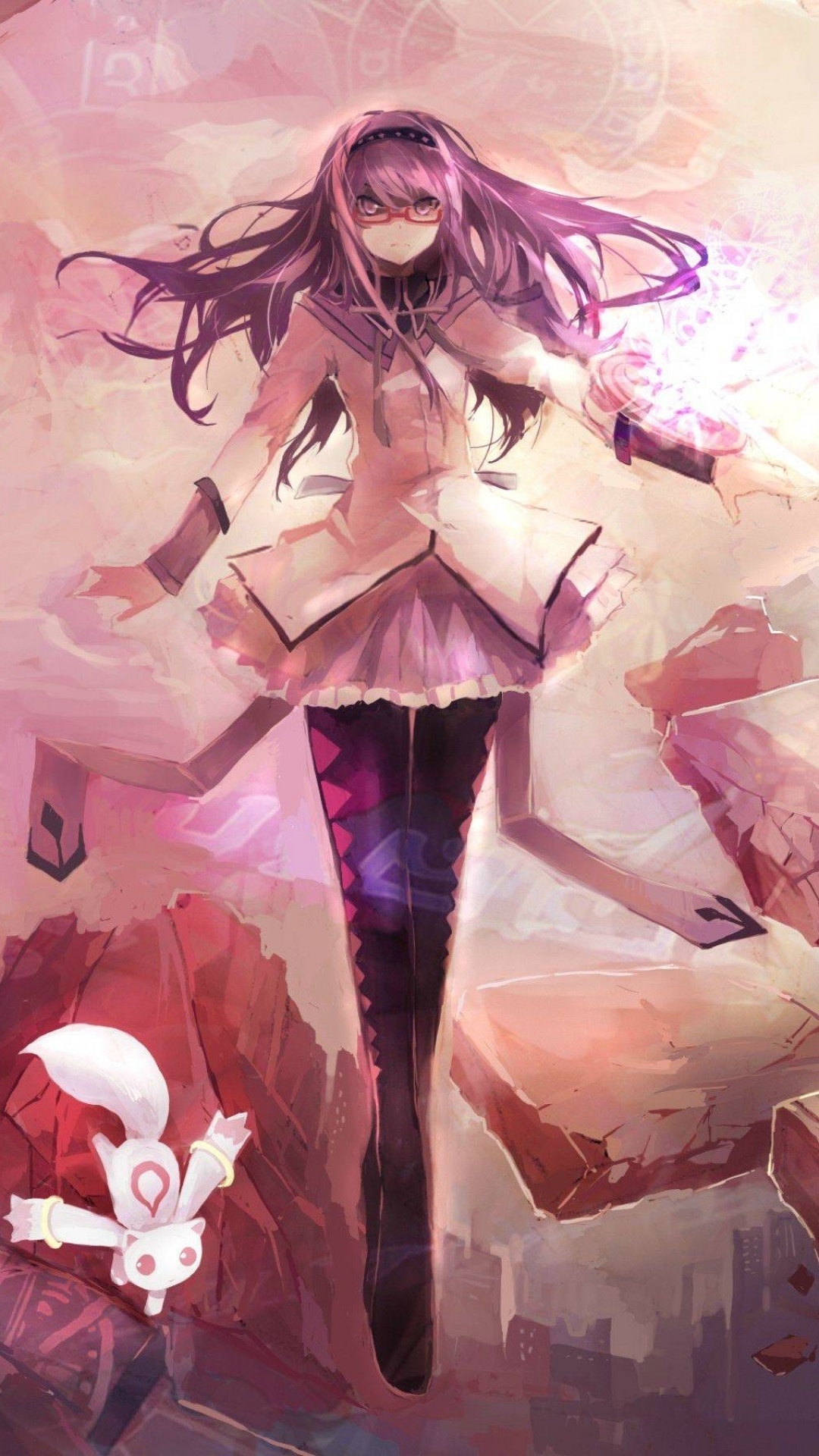 Anime Puella Magi Madoka Magica, Homura Akemi, 1080x1920, Phone HD Wallpaper