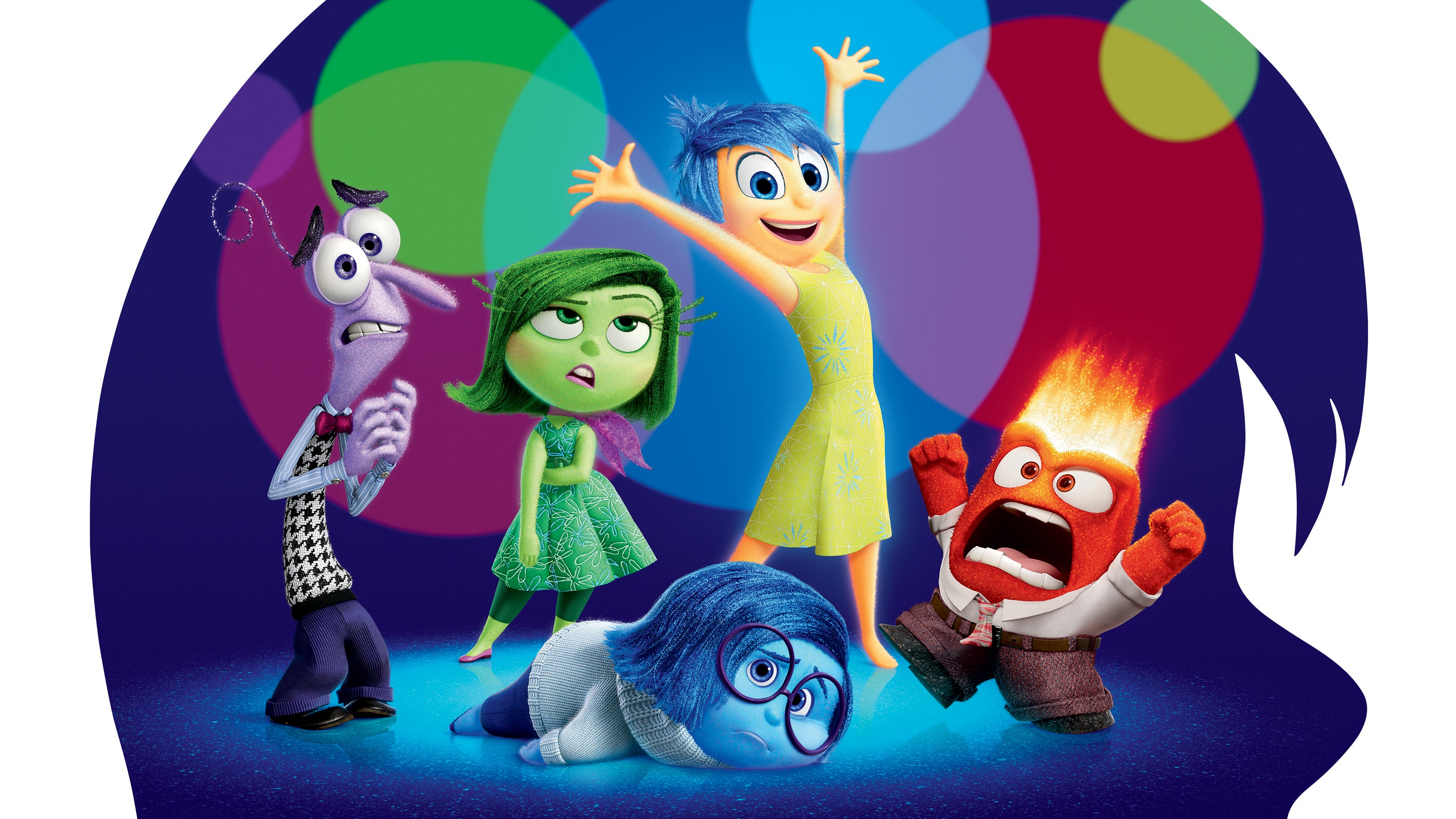 Inside out, best movies of 2015, cartoon, HD Wallpaper