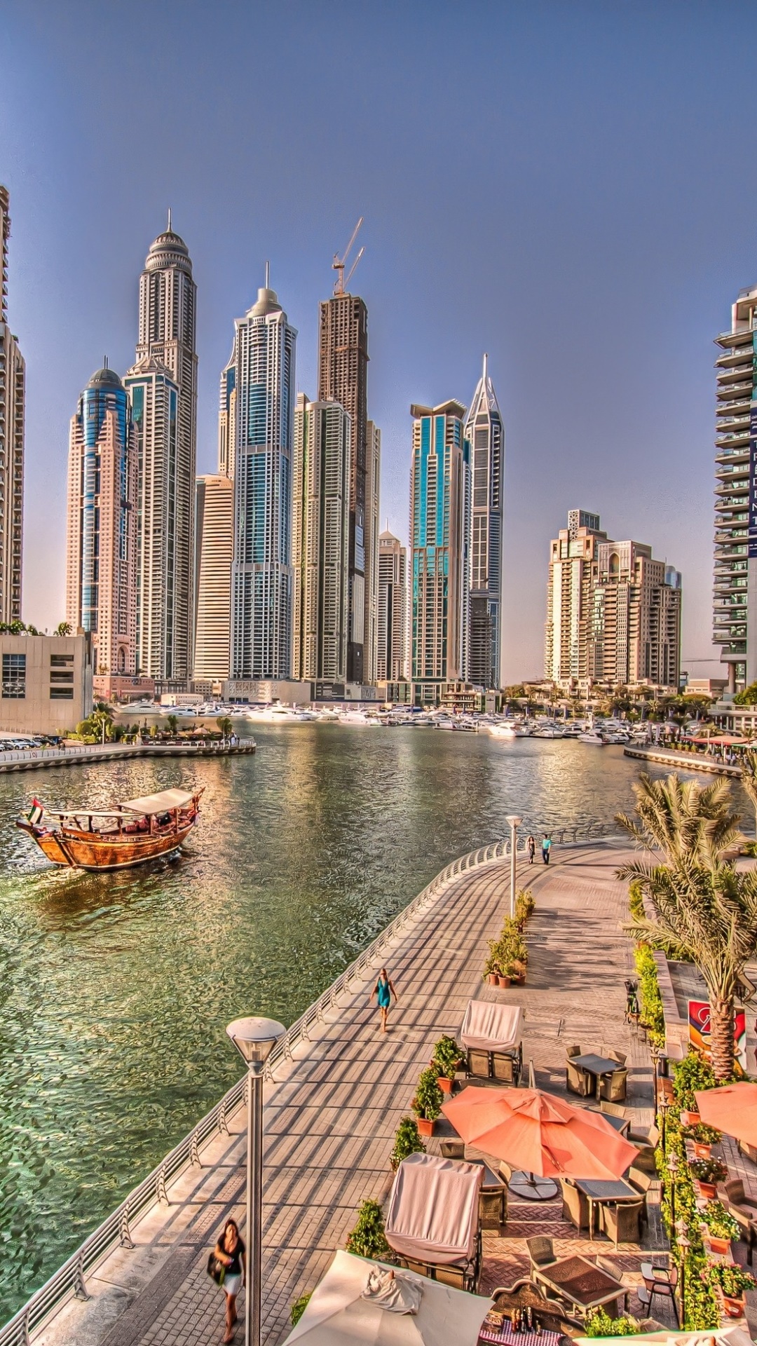Wallpaper ID 415136 Man Made Dubai Phone Wallpaper Boat Dubai 