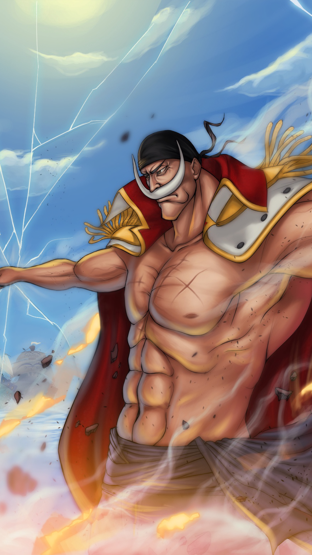 Anime One Piece, Edward Newgate, 1080x1920, Phone HD Wallpaper