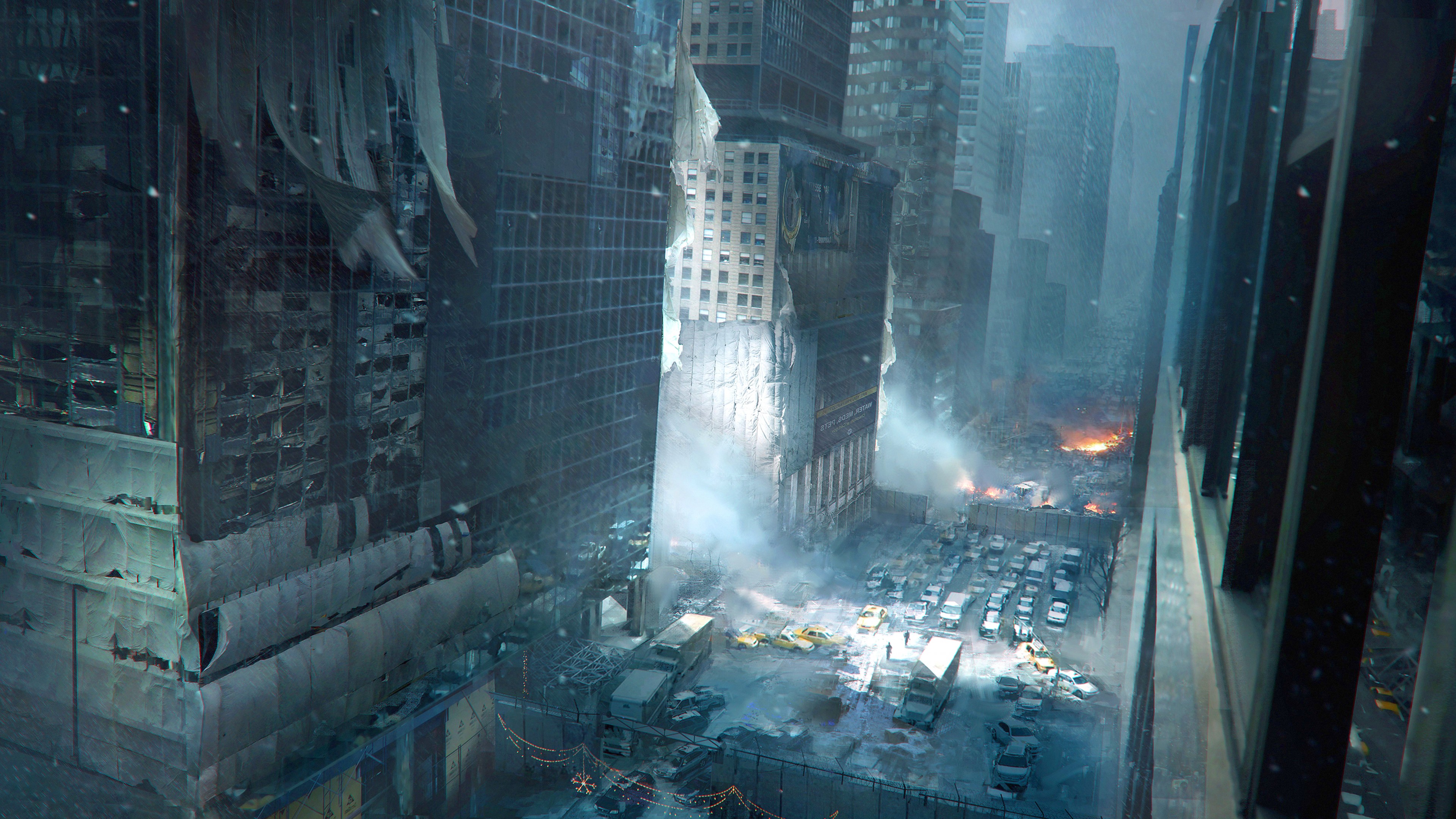 The Division, Tom Clancy’s, game, art, apocalypse, PS4, xBox One, PC, art, 4k, 4K, 2015, HD Wallpaper