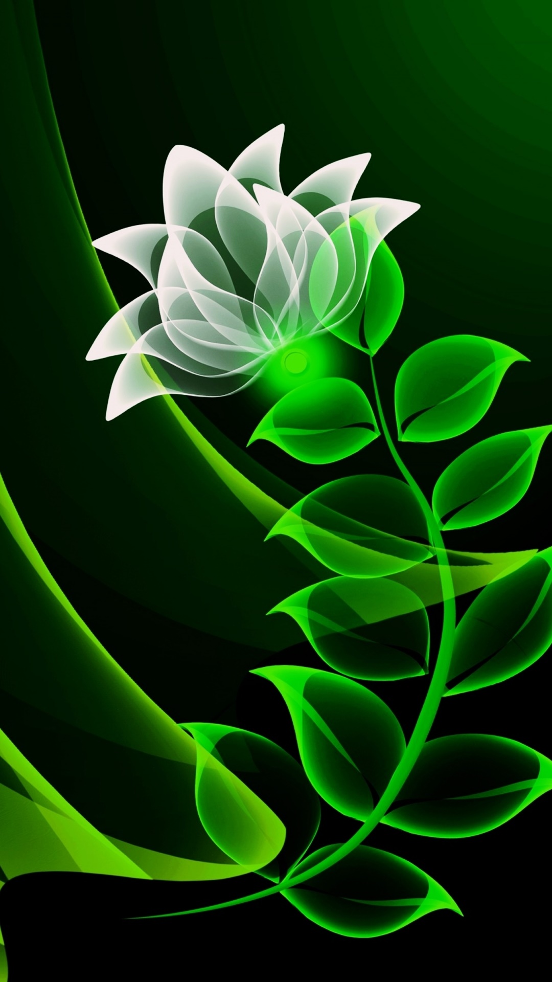 Artistic Flower, Neon, 1080x1920, Phone HD Wallpaper