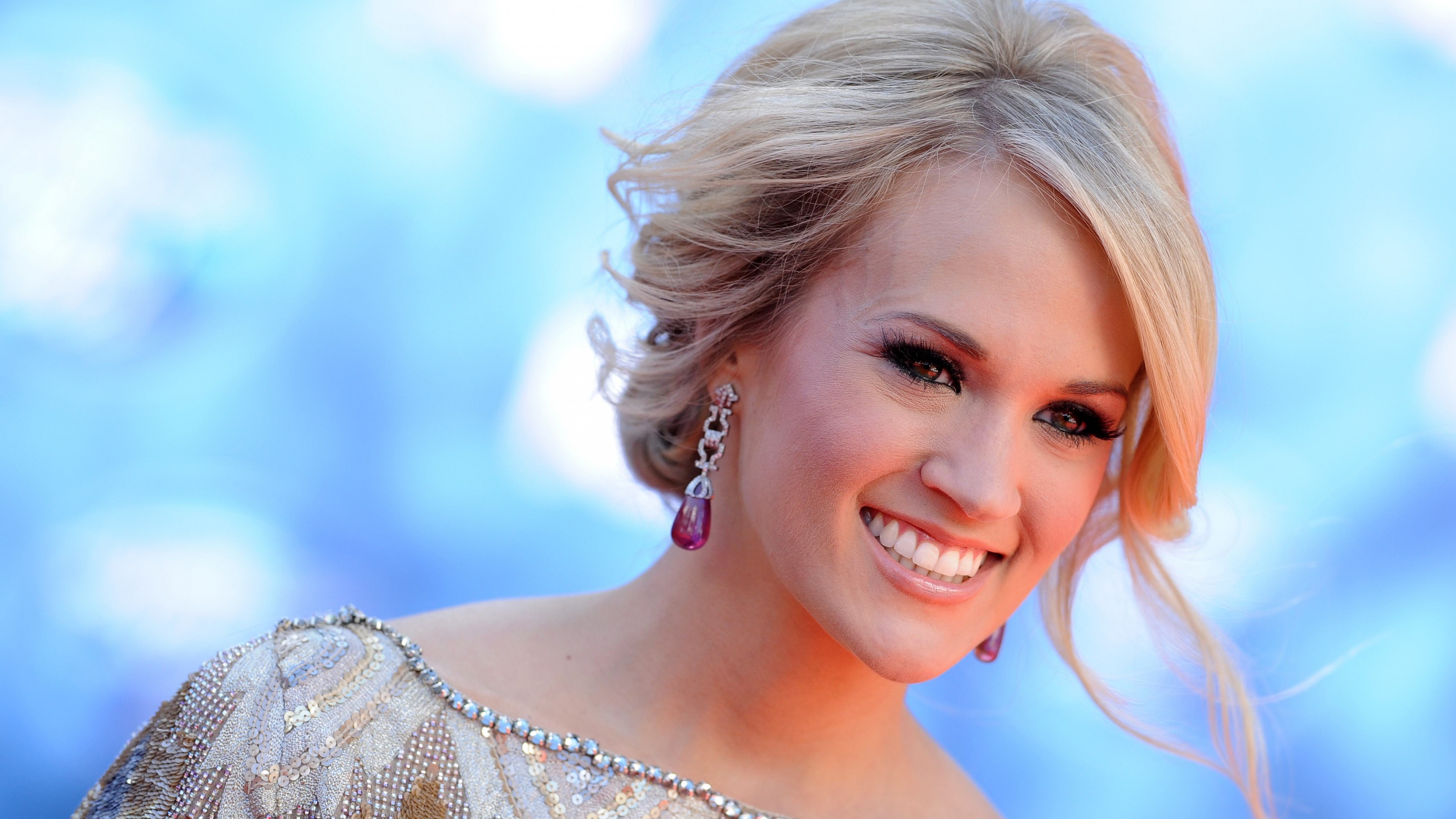 Carrie Underwood, Most Popular Celebs in 2015, actress, singer, blonde, smile, HD Wallpaper
