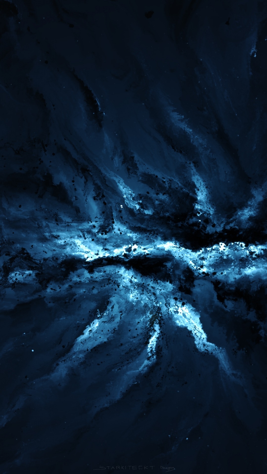 Sci Fi Nebula, Space, Blue, 1080x1920, Phone HD Wallpaper