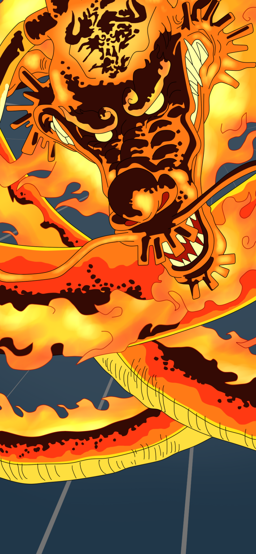 Anime One Piece, Kaido (One Piece), 828x1792, Phone HD Wallpaper