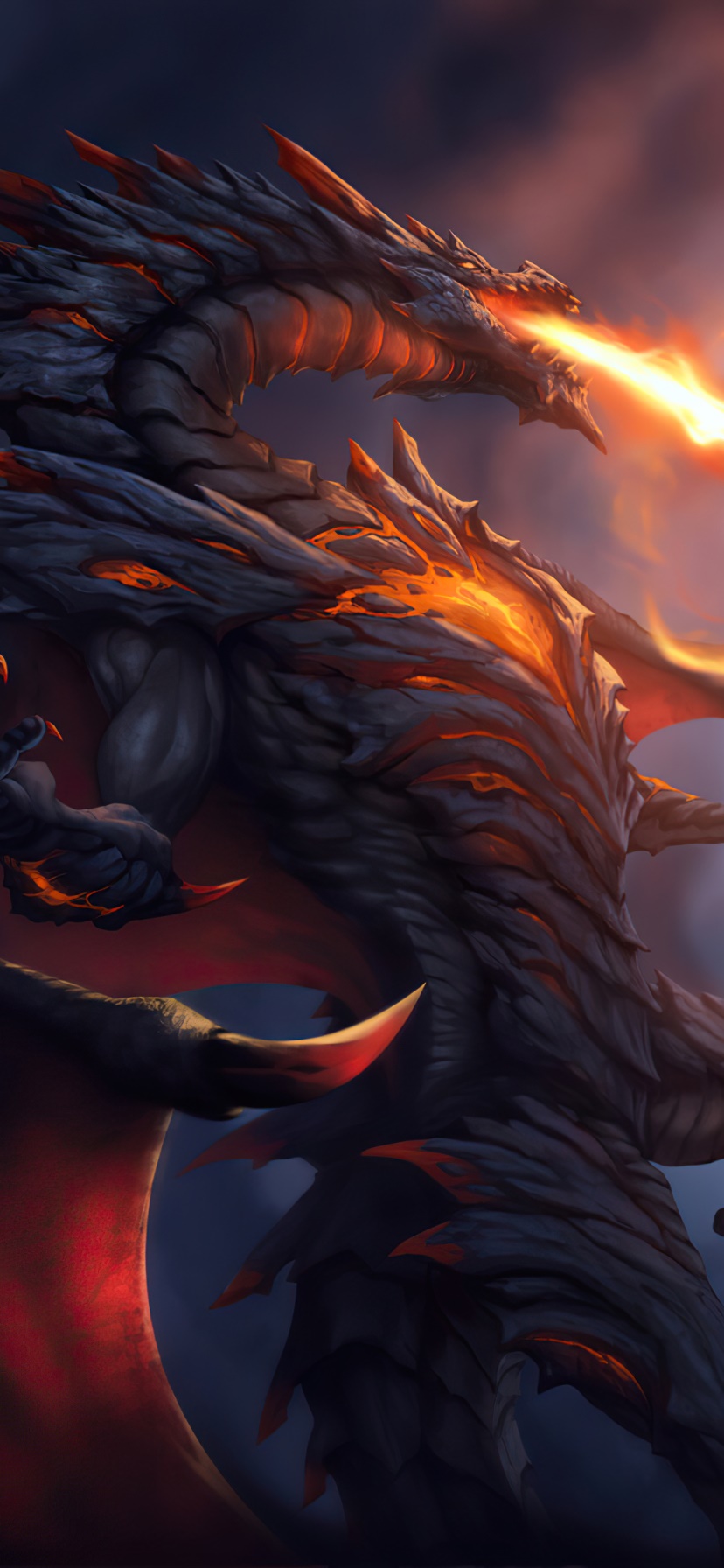 Fantasy Dragon, 828x1792, Phone HD Wallpaper