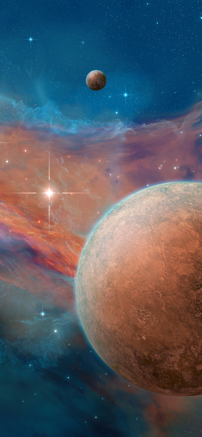Sci Fi Planets, Planet, Space, 828x1792, Phone HD Wallpaper