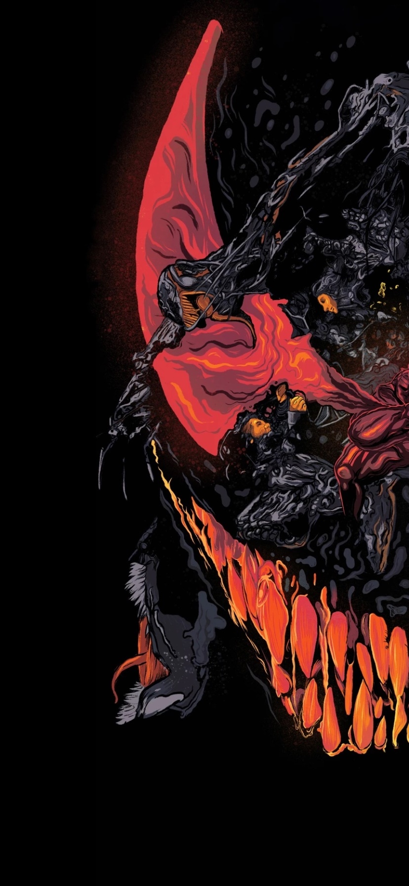 Comics Venom, 828x1792, Phone HD Wallpaper