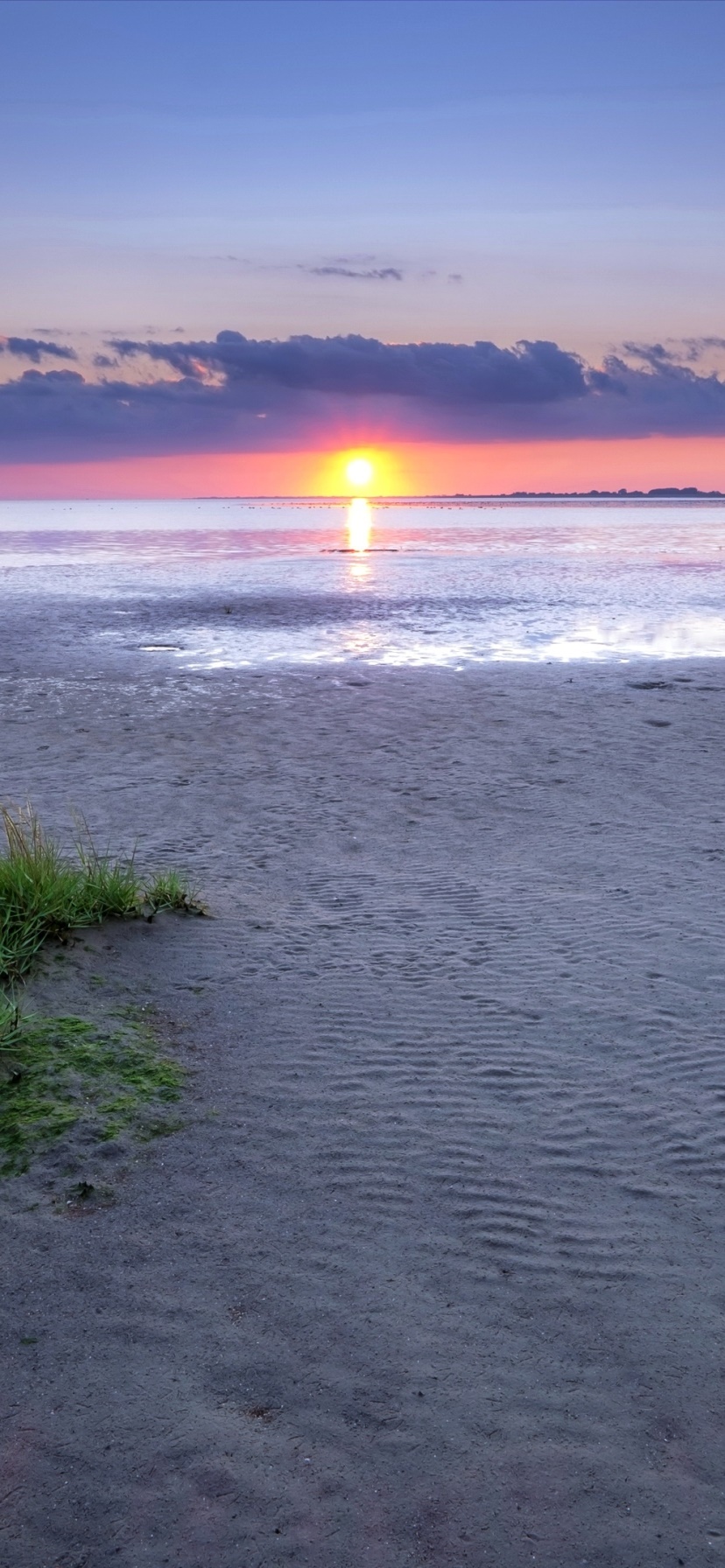 Earth Sunset, Horizon, Ocean, 828x1792, Phone HD Wallpaper
