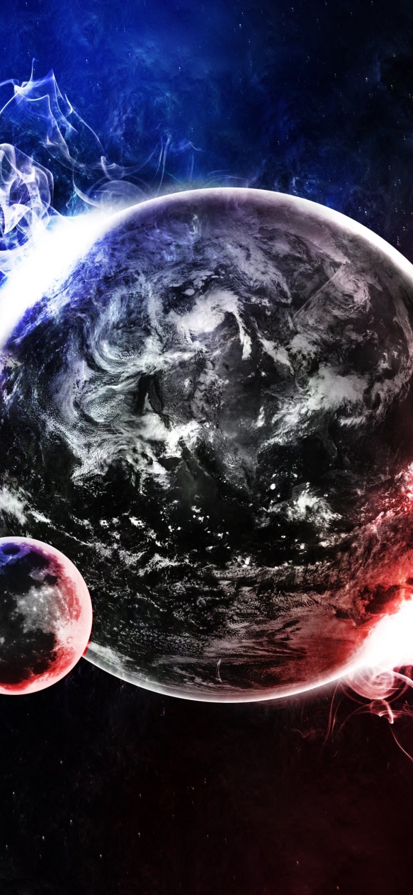 Sci Fi Planets, 828x1792, Phone HD Wallpaper