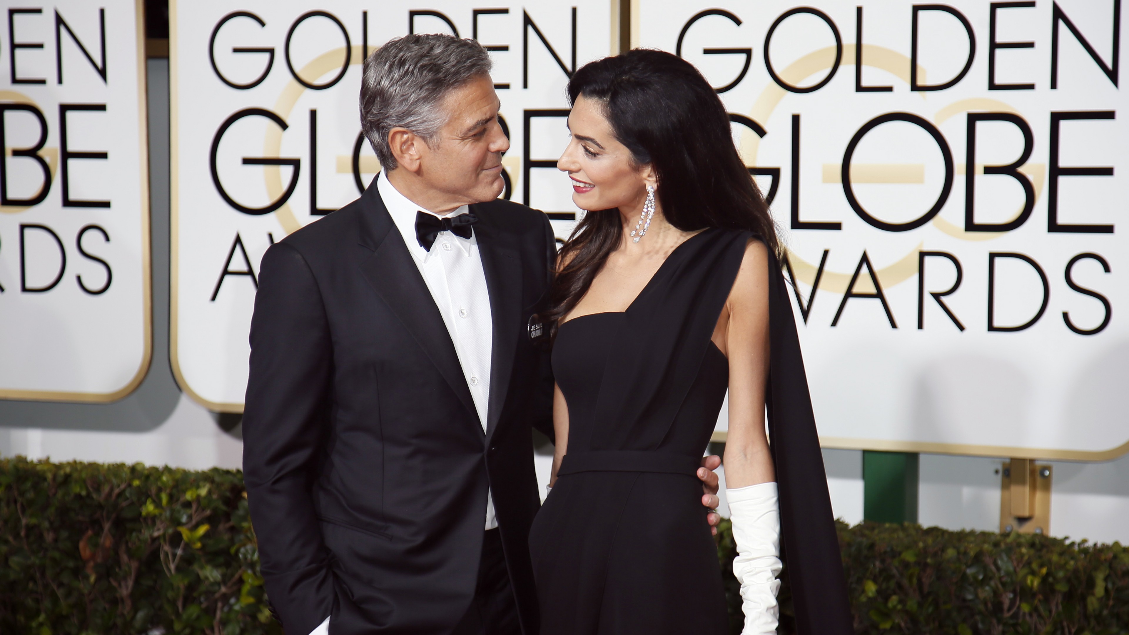 George Clooney, Amal Alamuddin, Most Popular Celebs in 2015, actor, writer, producer, HD Wallpaper