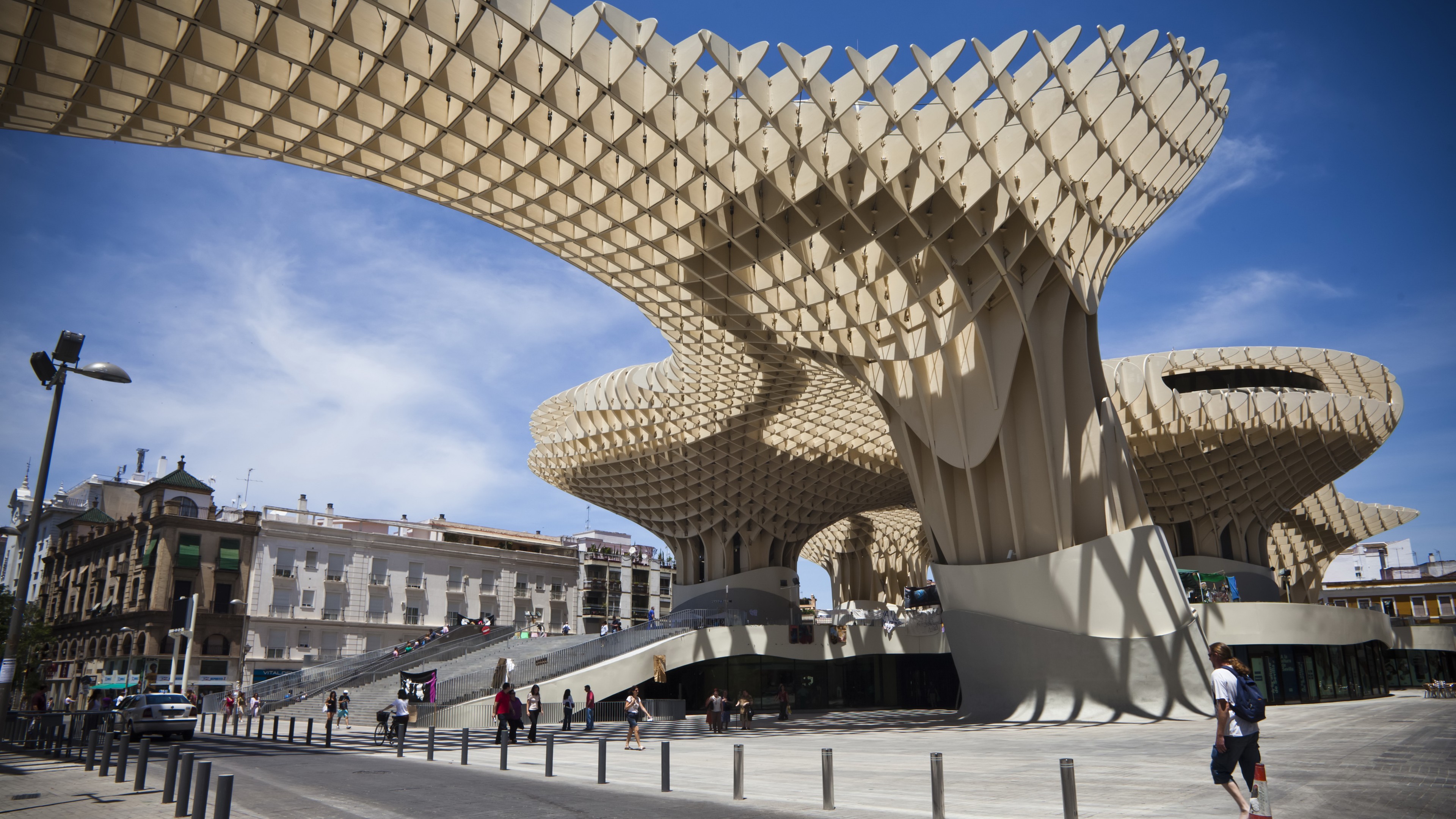 Metropol Parasol, Sevilla, tourism, travel, HD Wallpaper