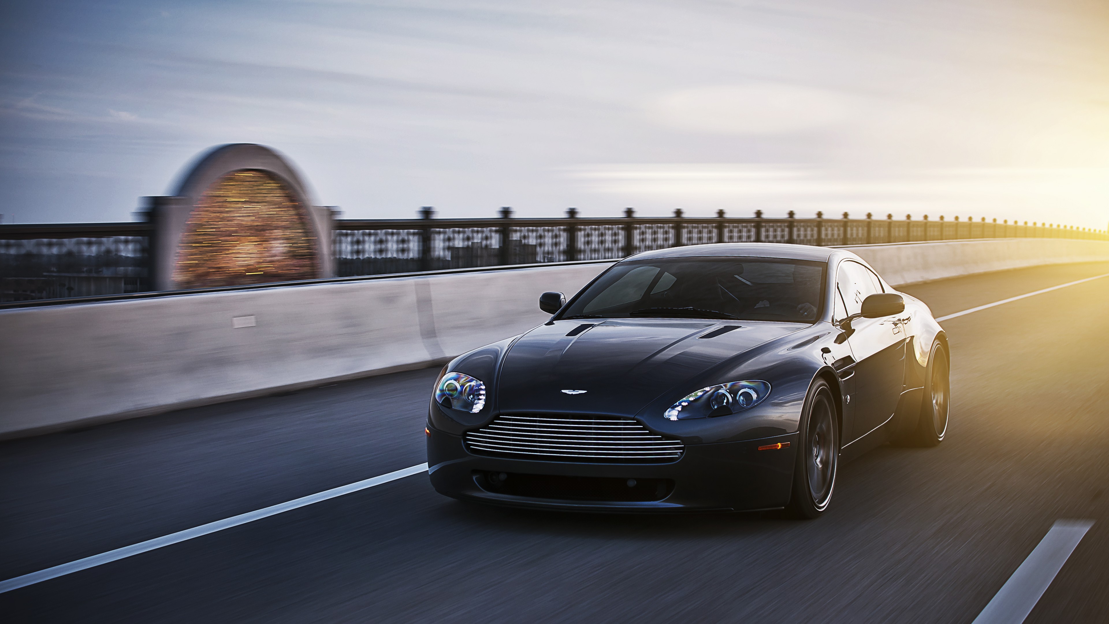 Aston Martin Vantage, sports car, V12, v8, Zagato, silver, review, test drive, speed, black, HD Wallpaper