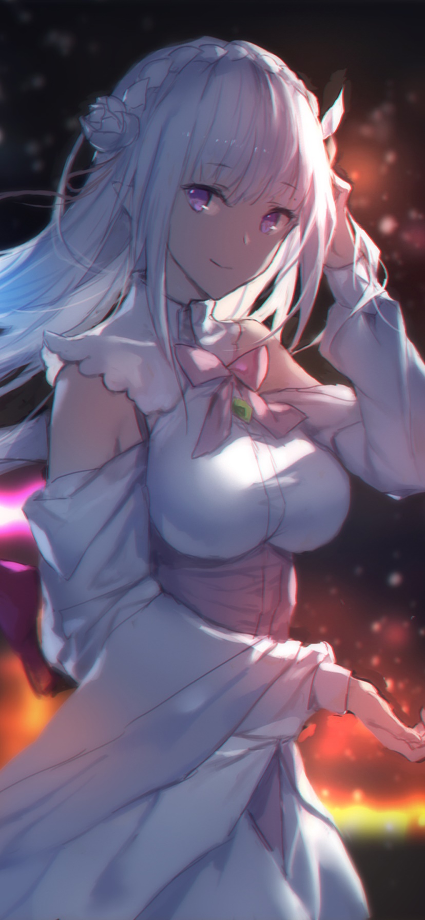 Anime Re:ZERO -Starting Life in Another World-, Emilia (Re:ZERO), 828x1792, Phone HD Wallpaper